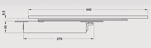 Geze Boxer Ankastre Kapı Kapatıcı Hidrolik 2-4