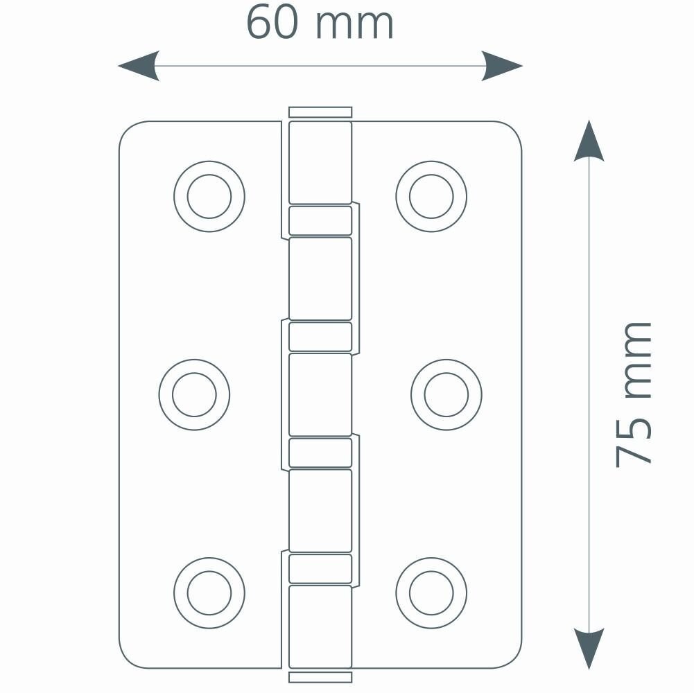 Canex Paslanmaz Menteşe 1.7mm Küçük