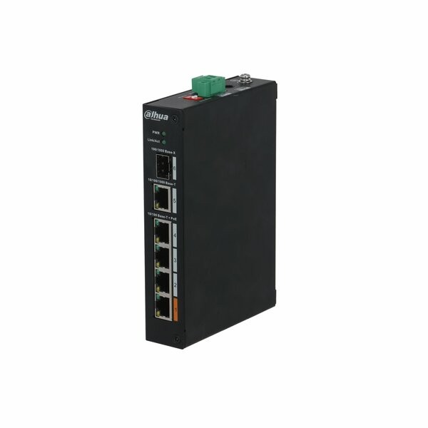 PFS3106-4ET-60-V2 4Port PoE Switch (4FE PoE + 1GE + 1GE SFP, Toplam 60W PoE )