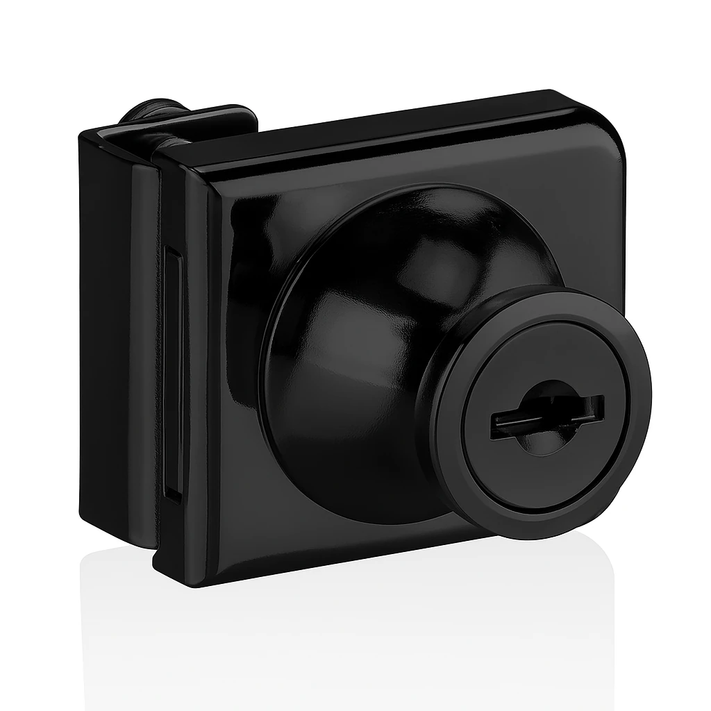 Canex Cam Kilidi Tekli Siyah Kare Tip