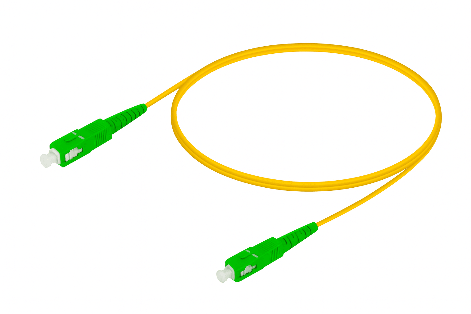 Reçber SC/APC-SC/APC | G657A2 Single Mode Fiber Optic Duplex Patch Cord | 2.0x4.1mm (2 m)