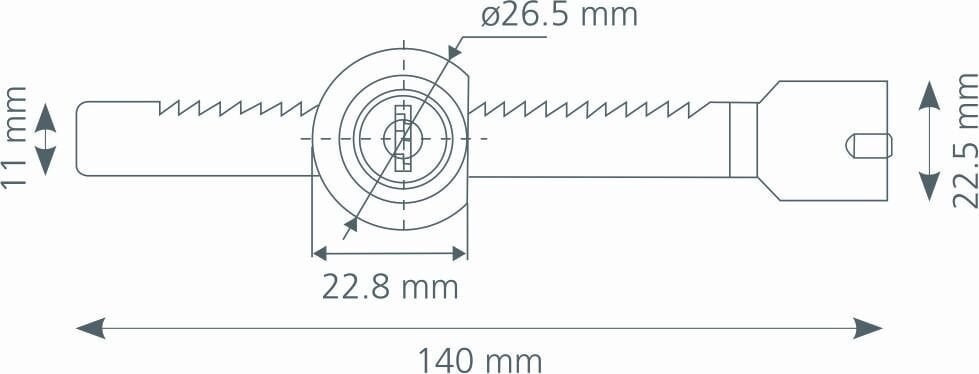 Canex Cam Kilidi Sürme 140 mm