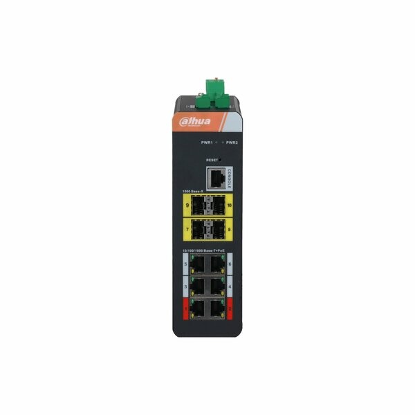 DH-IS4410-6GT-120 - 10-Port Yönetilebilir Endüstriyel Gigabit Switch 6-Port PoE
