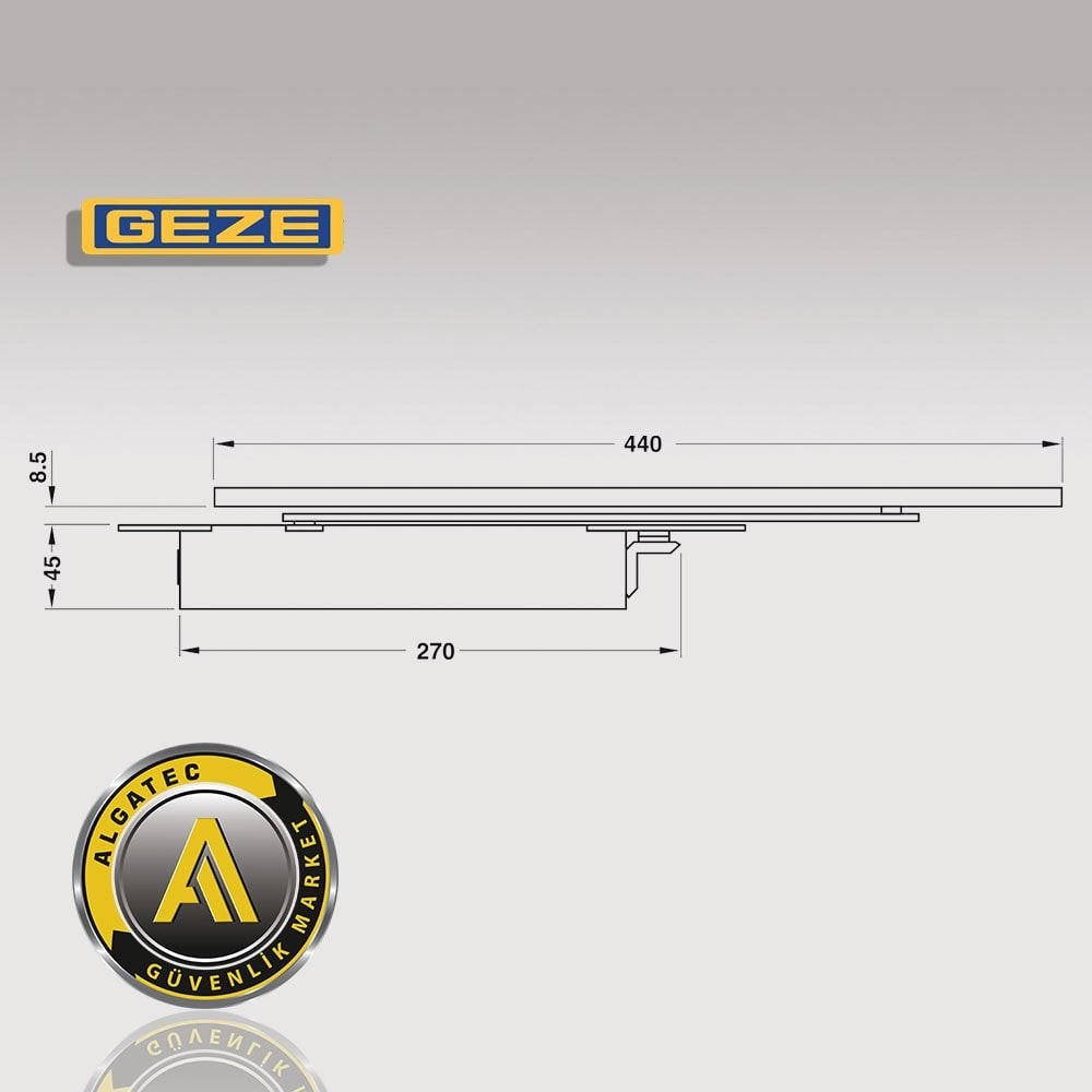 Geze Boxer Ankastre Kapı Kapatıcı Hidrolik 2-4