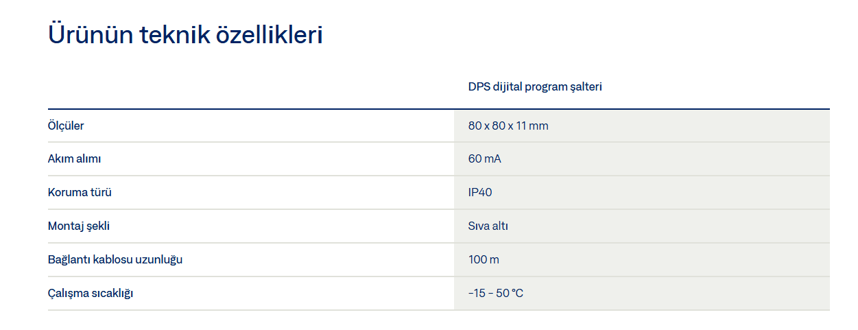 Geze Dijital Program Şalteri 5 Fonksiyonlu