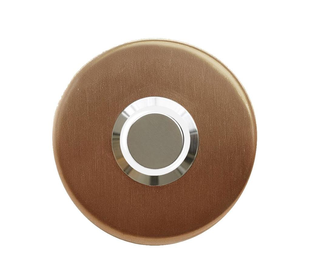 LOCKWAY Z-101ABB Antik Bronz Paslanmaz Tek Kontak Zil Butonu Beyaz Led