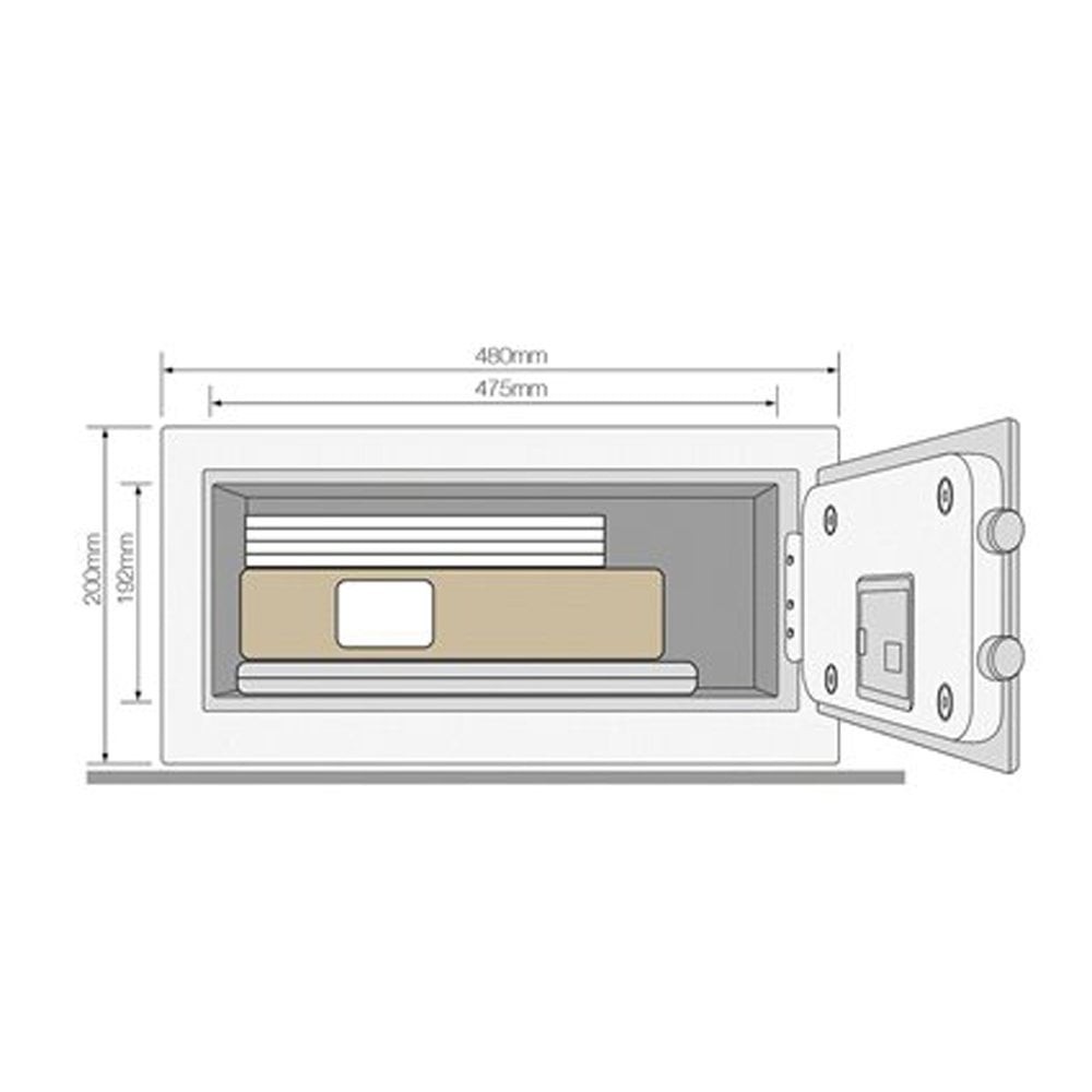 Yale YLFB/200/EB1 Yüksek Güvenlikli Parmak İzli Laptop Tipi Motorlu Kasa