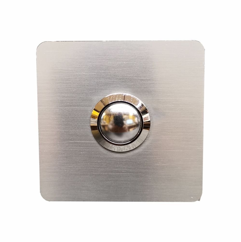 LOCKWAY Paslanmaz 304 Kare Zil butonu 60x60mm