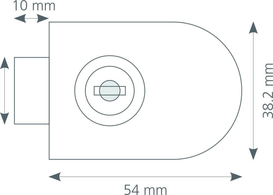 Canex Cam Kilidi Tekli Oval Tip