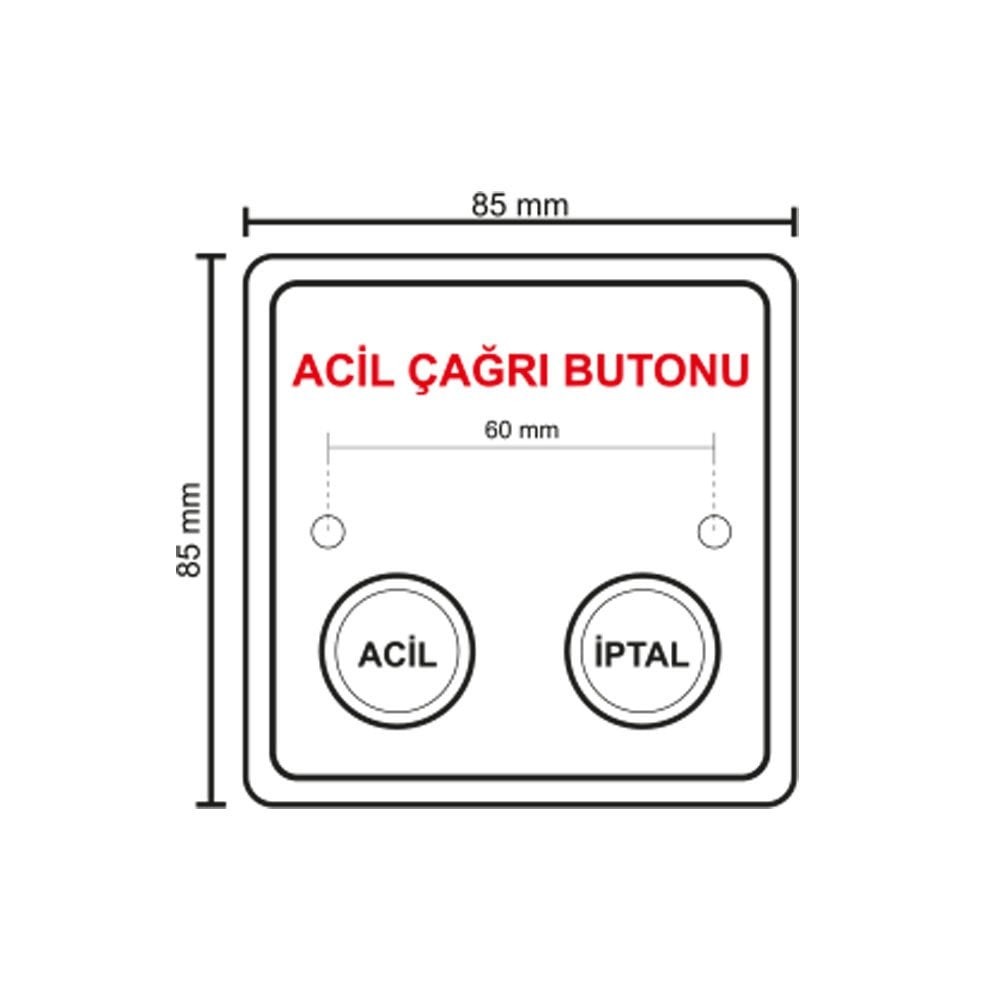 Paslanmaz Acil Çağrı Butonları