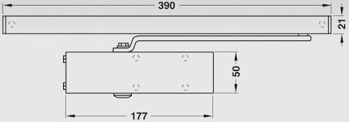 Geze TS 1500 G Kayar Kollu Kapı Kapatıcı Hidrolik
