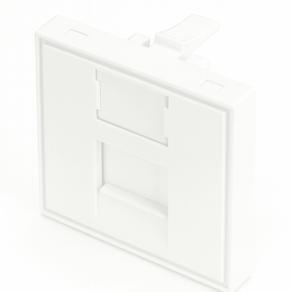 Reçber 45x45 mm 1-Port Shutter (1 Port Keystone Kapak)