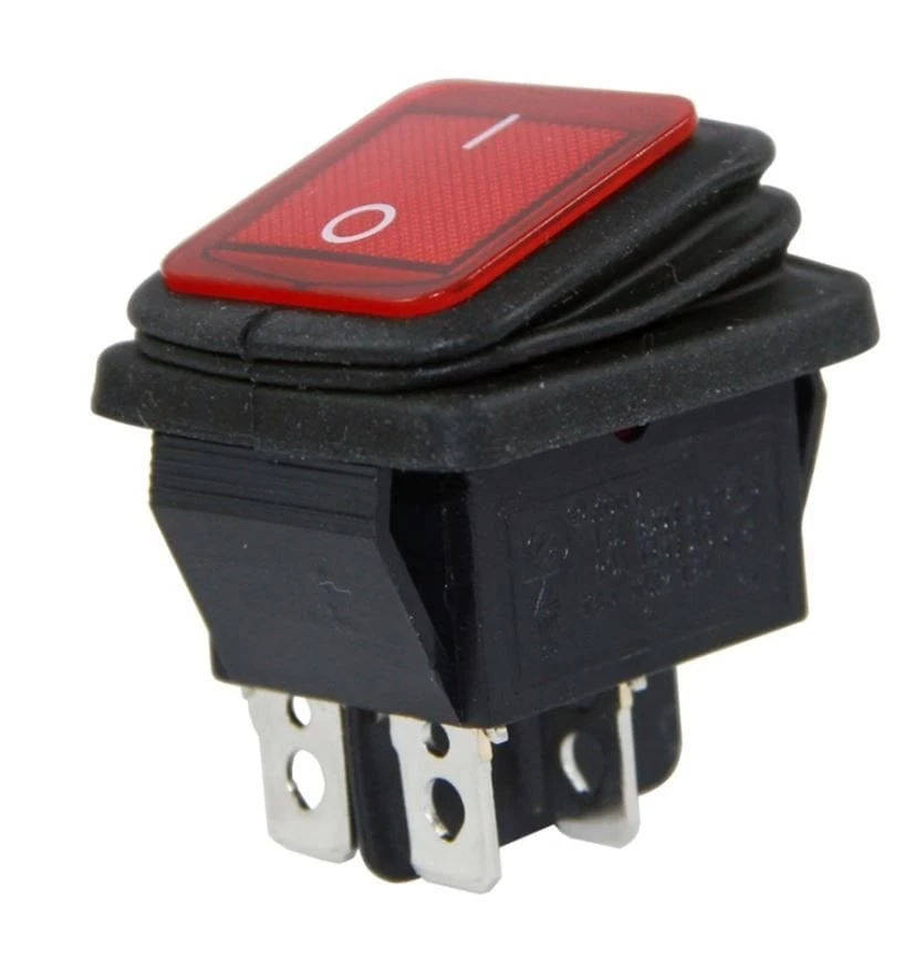 LOCKWAY IC-104W Geniş Işıklı Anahtar 4P Körüklü  10 Adet