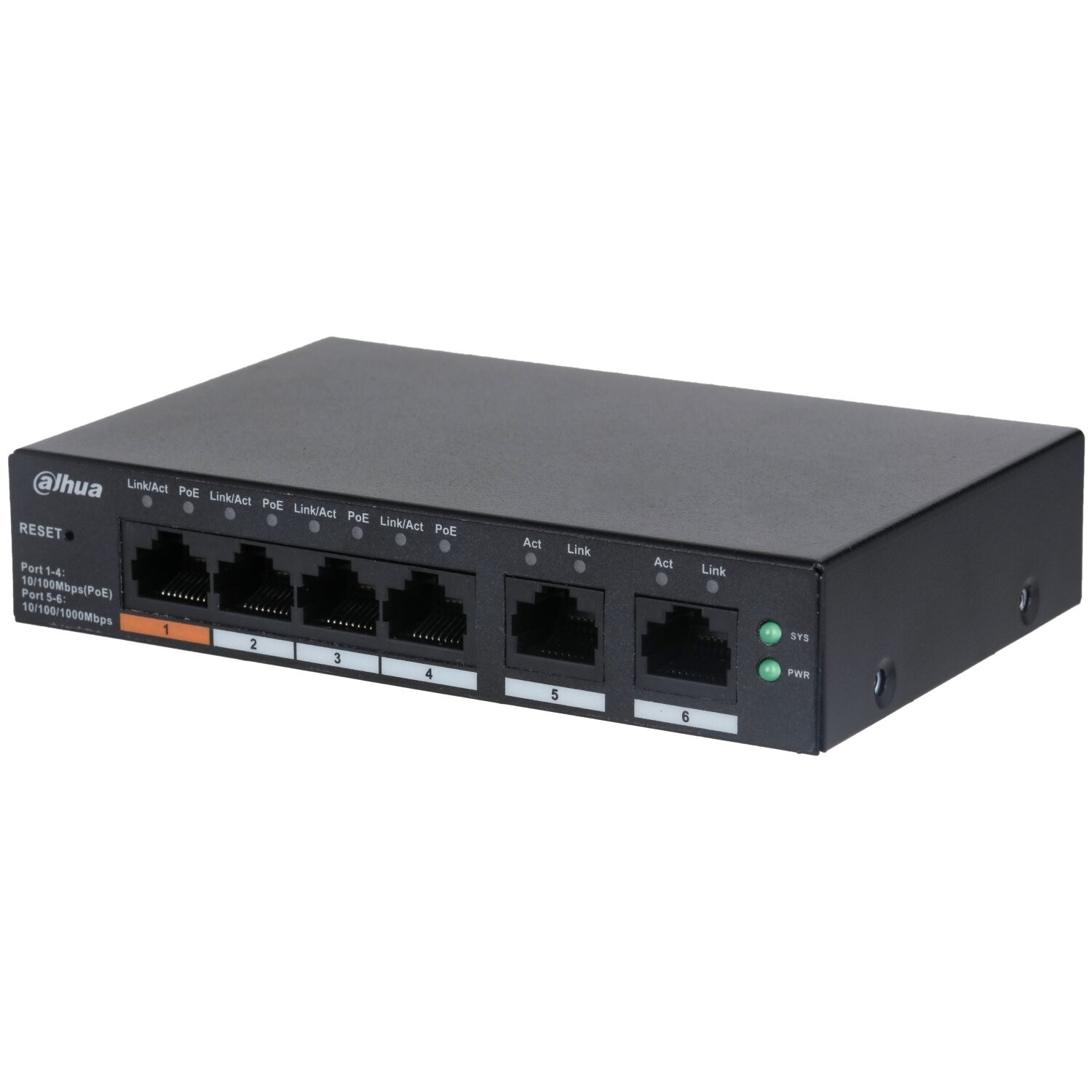 DH-CS4006-4ET-60 6-Port Yönetilebilir 4-Port PoE Bulut Switch