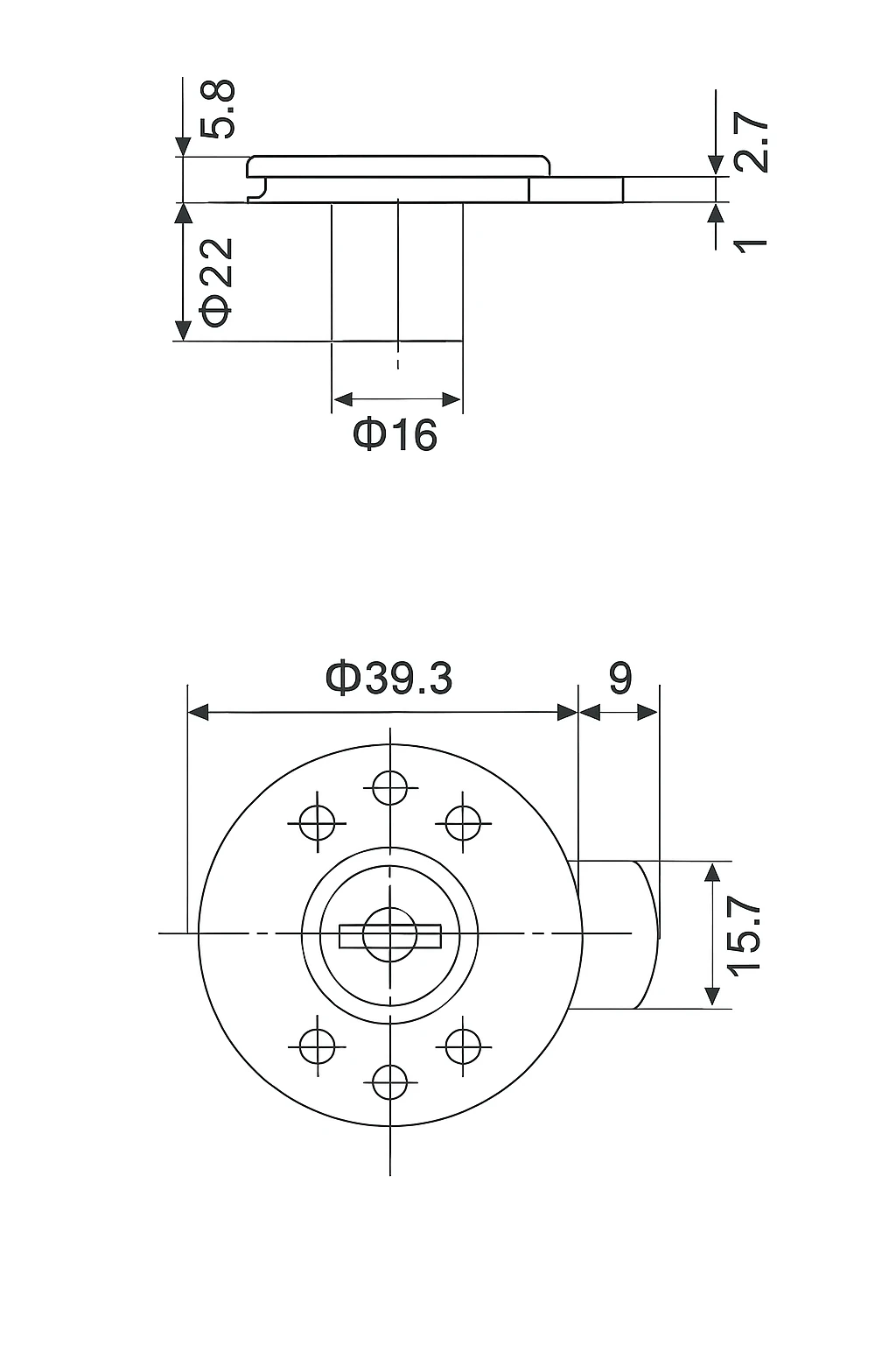 Canex Yuvarlak Çekmece Kilidi