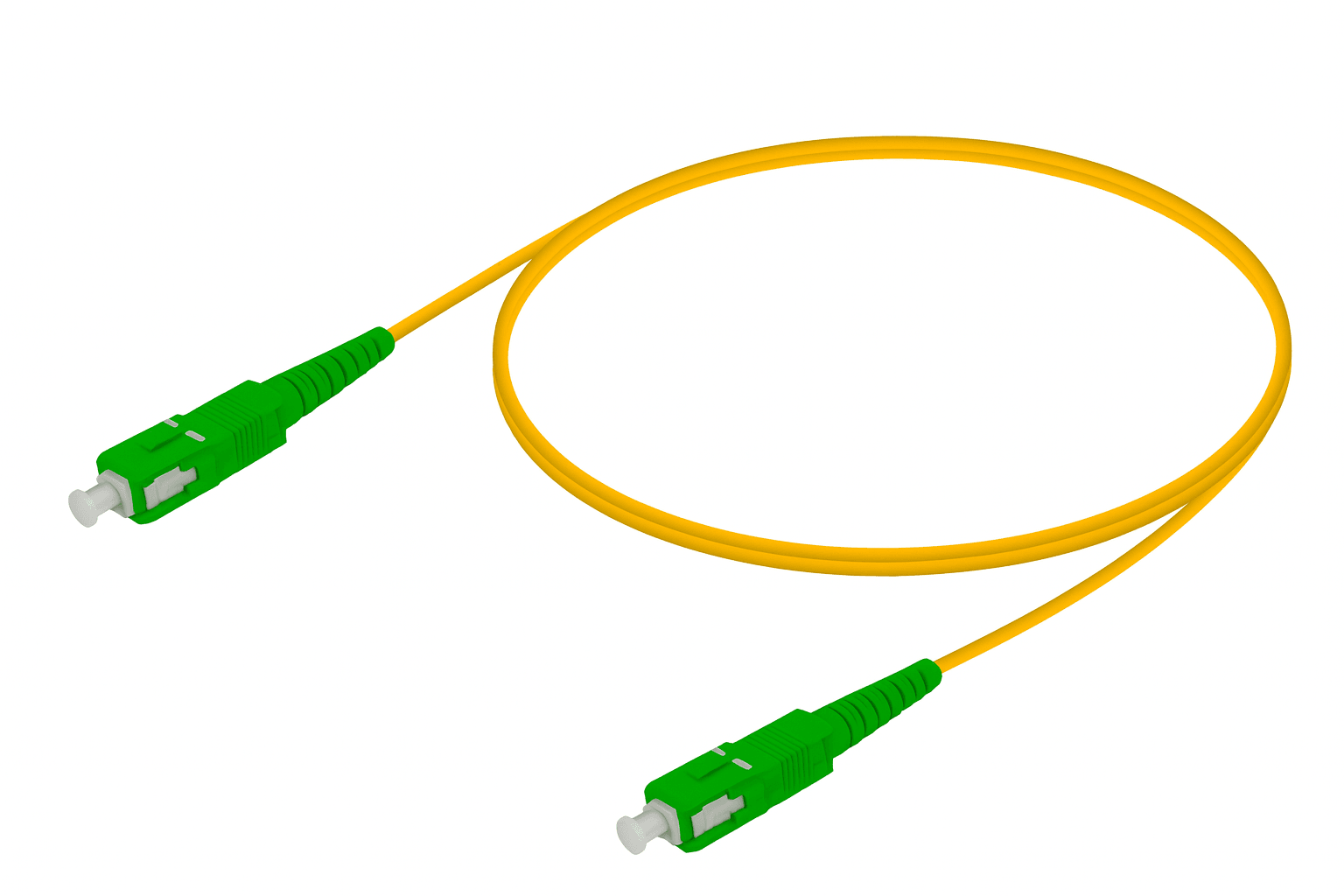 Reçber SC/APC-SC/APC | G657A2 Single Mode Fiber Optic Duplex Patch Cord | 2.0x4.1mm (3 m)