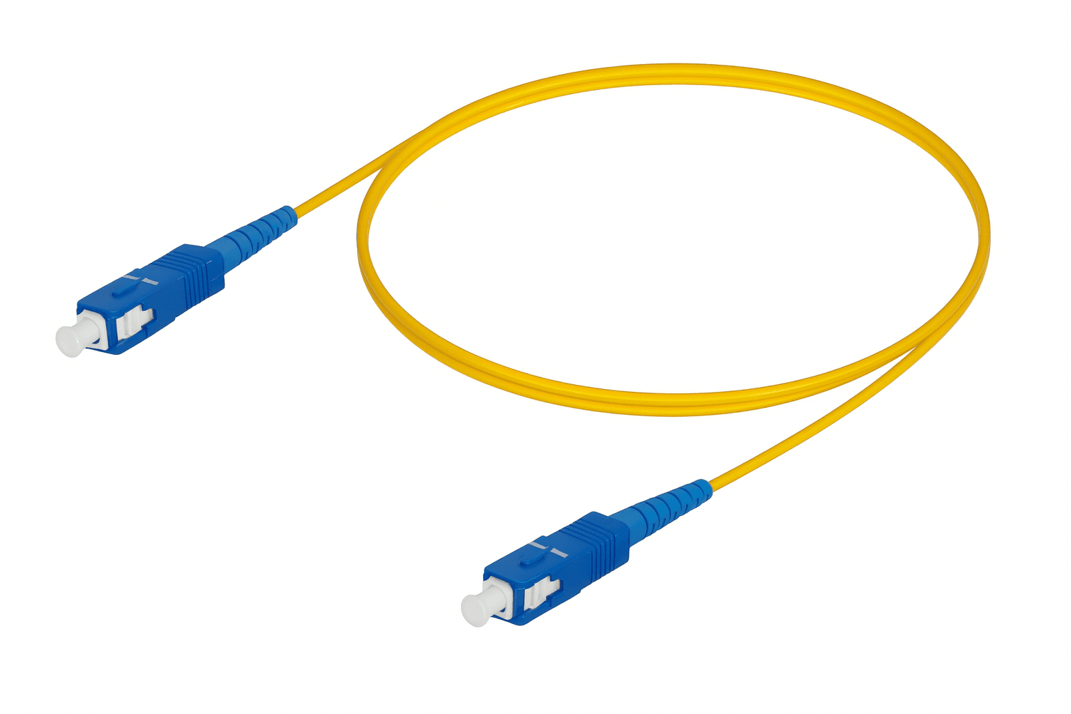 Reçber SC/UPC-SC/UPC | G657A2 Single Mode Fiber Optic Duplex Patch Cord | 2.0x4.1mm (2 m)