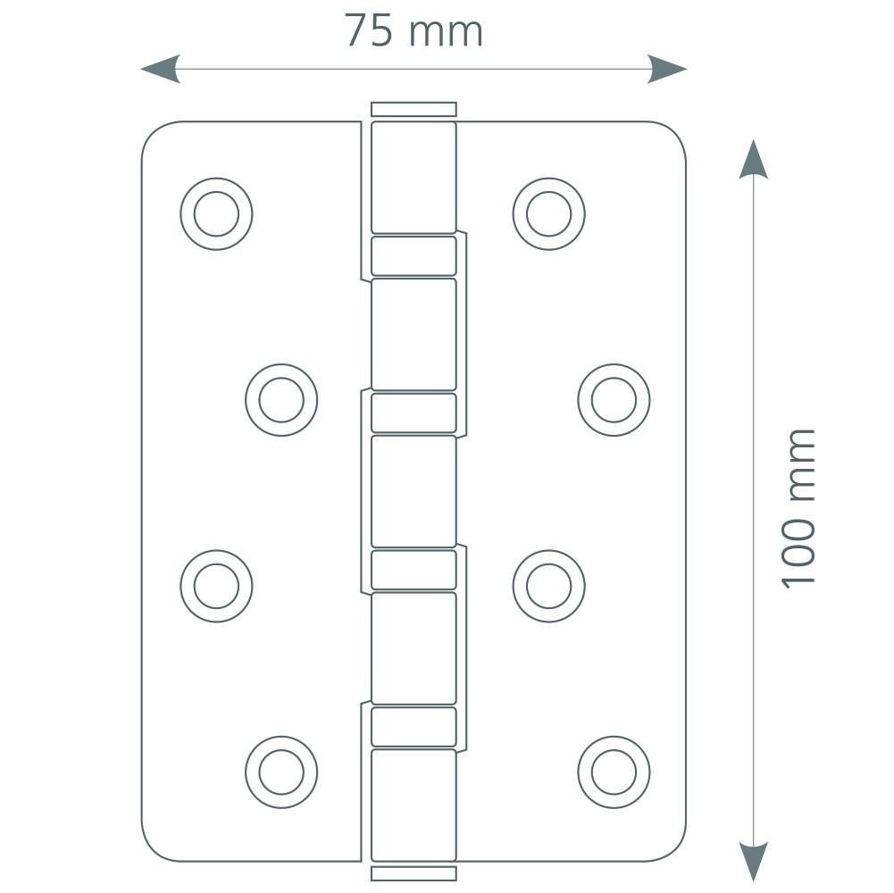 Canex Paslanmaz Menteşe 2.2 mm Oval Sarı