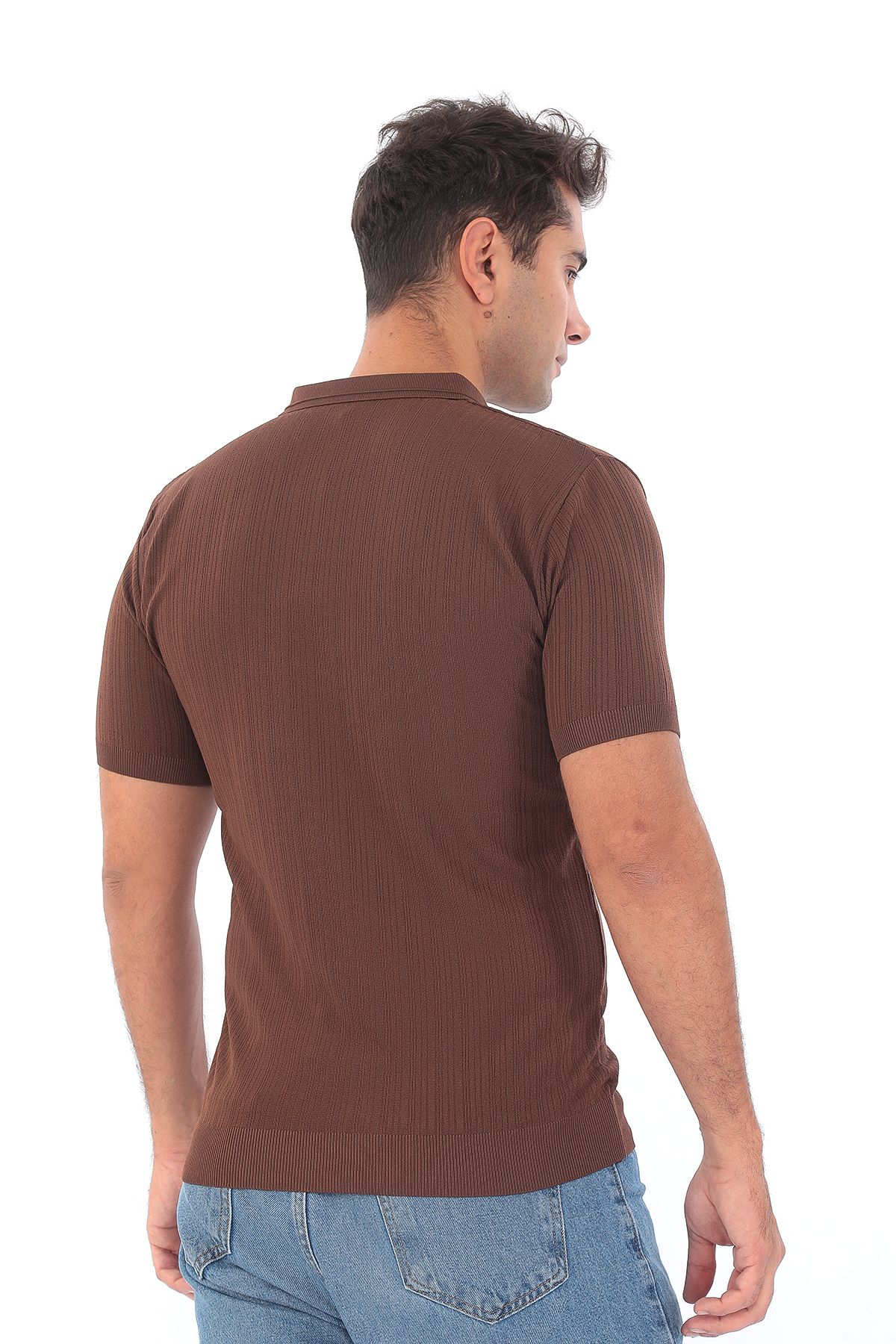 Erkek Polo Yaka Spor Yazlık Triko Tişort