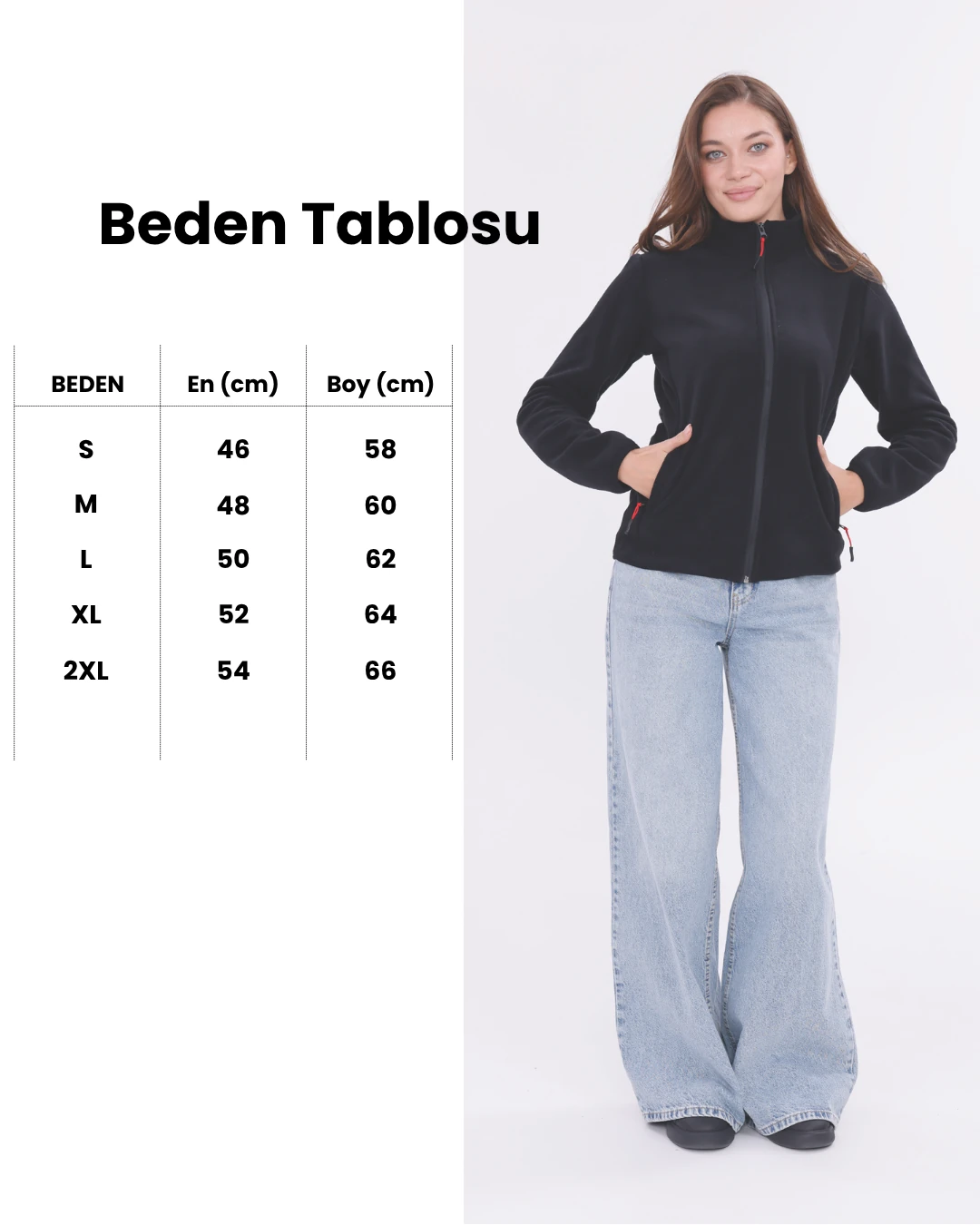 Monox Kadın Slim Fit Tam Fermuarlı Polar Ceket