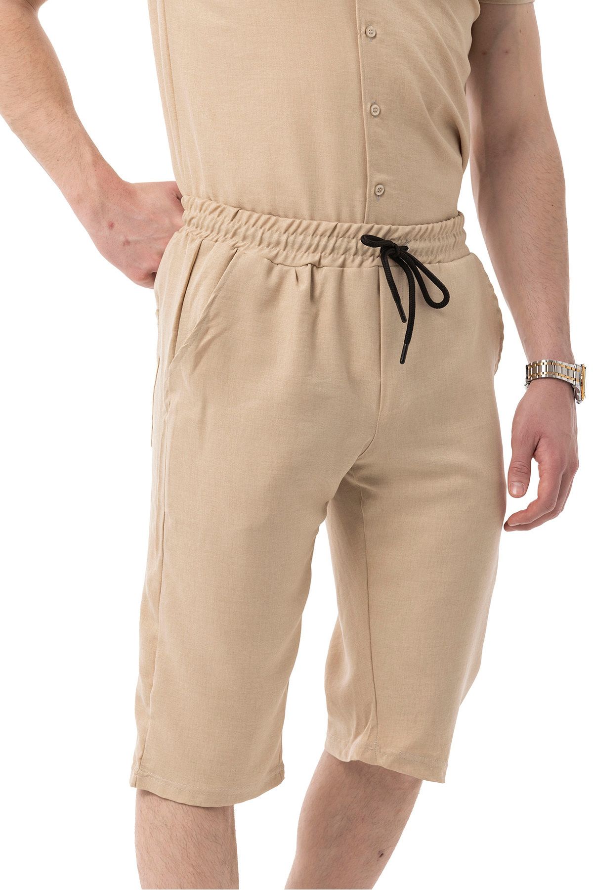 Erkek Mekanik Keten Dizaltı Kapri