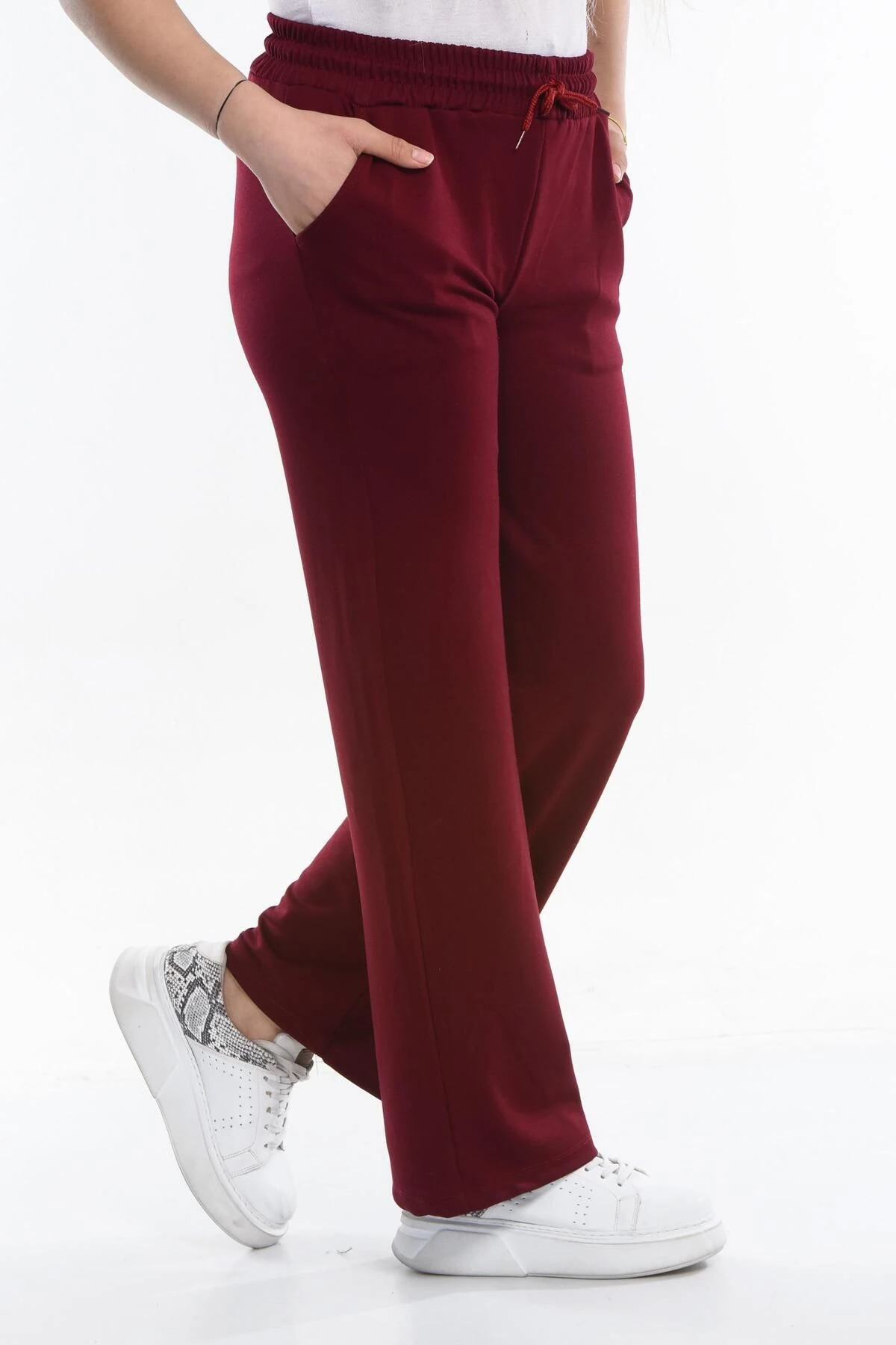 Kadın Oys Geniş Paça Jogger Modal Eşofman Altı