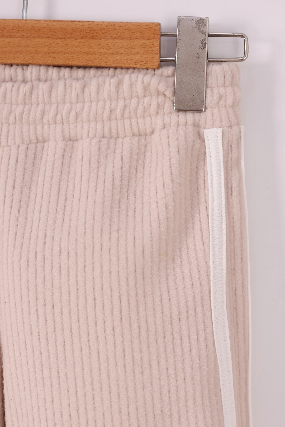 Monox Kız Çocuk Çiçek Baskılı İpli Şeritli Pantolon Fitilli Polar Takım