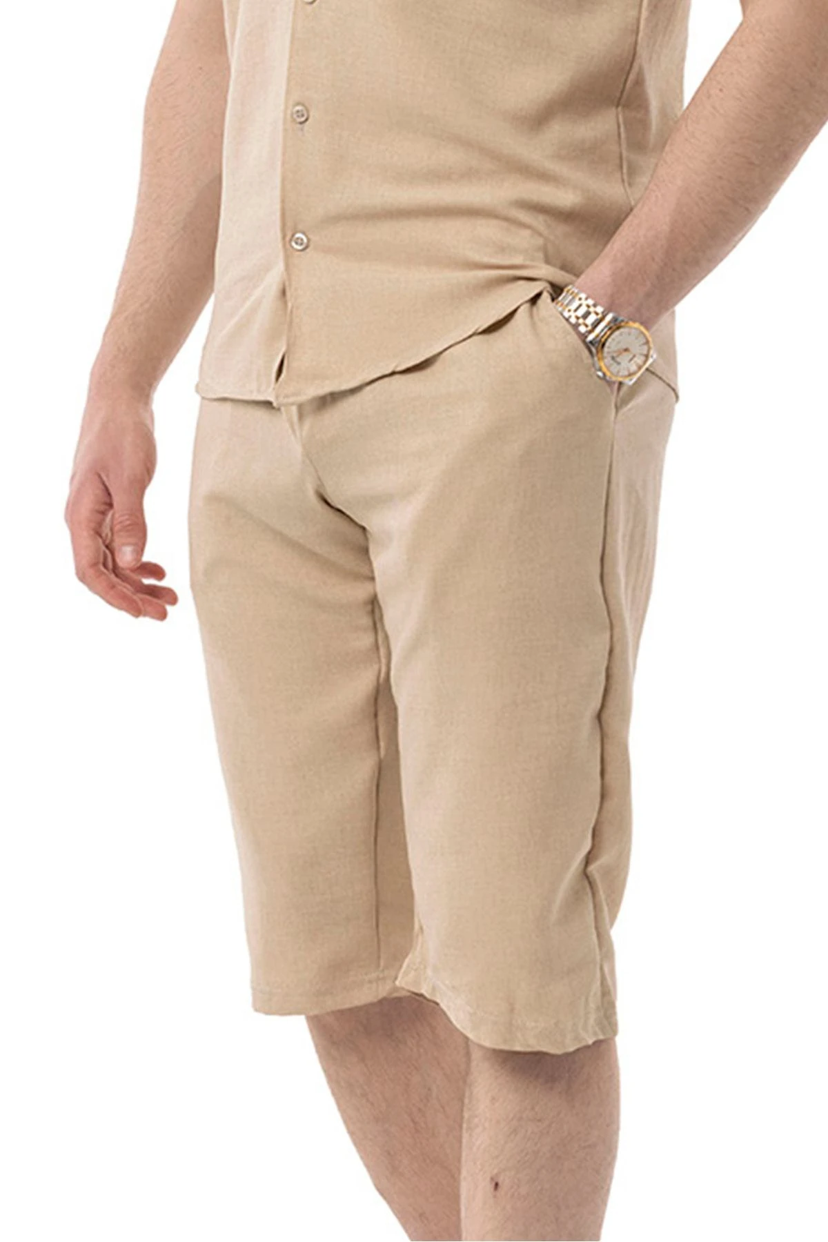 Erkek Mekanik Keten Dizaltı Kapri