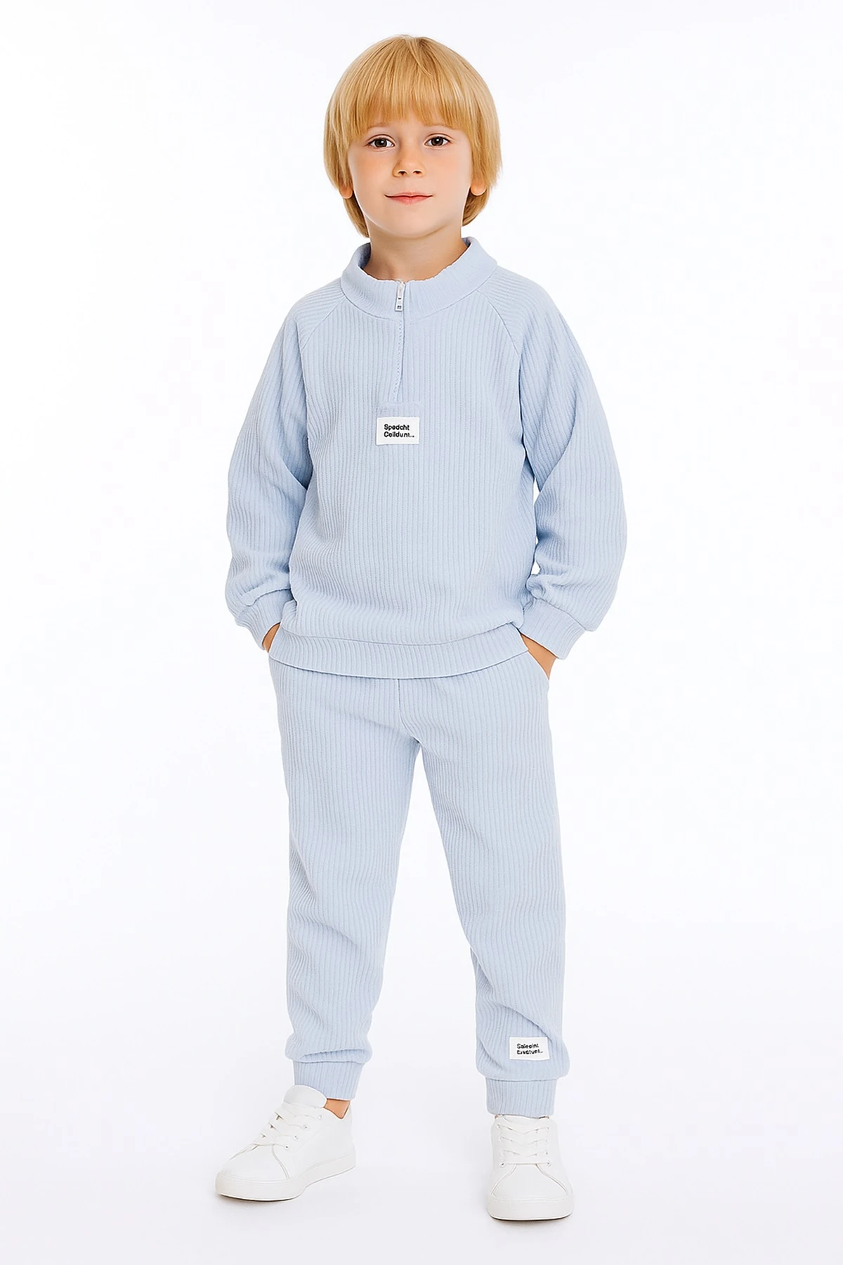 Monox Erkek Çocuk Reglan Kol Fitilli Polar Takım