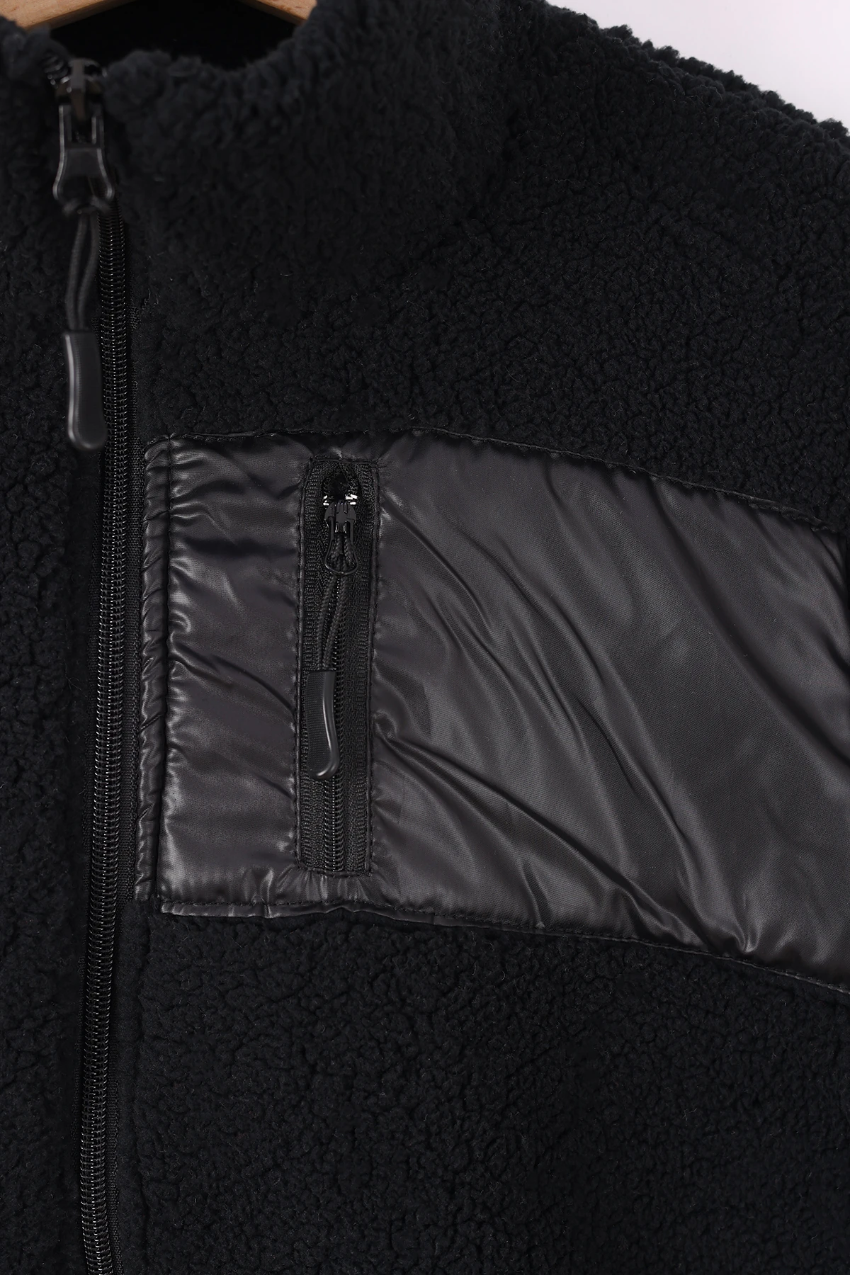 Monox Çocuk Lastik Manşetli Fermuarlı Unisex Kuzu Wellsoft Peluş Ceket