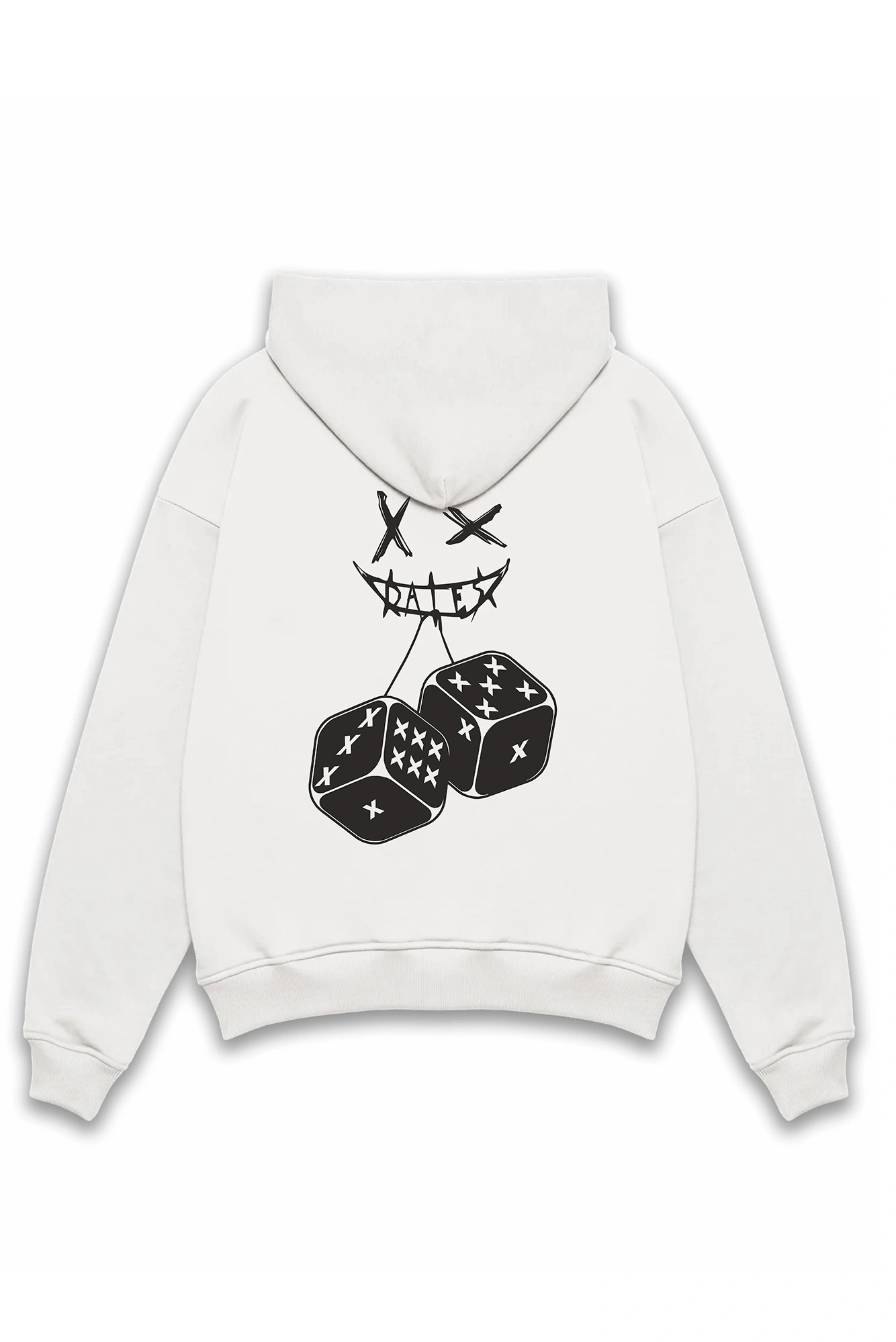 Beyaz DICE TEE OVERSIZE HOODIE