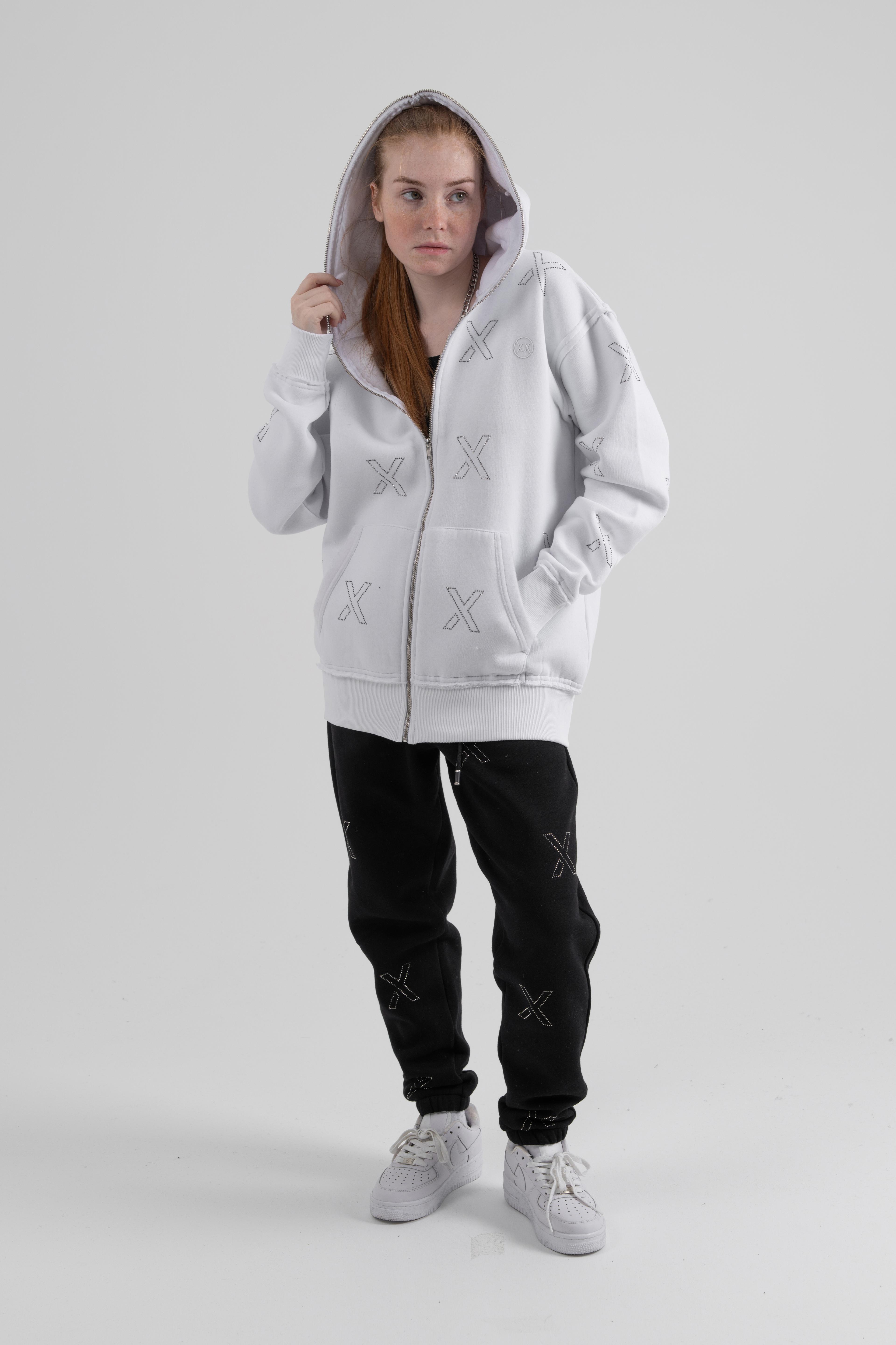 FULLZIP RHINESTONE HOODIE