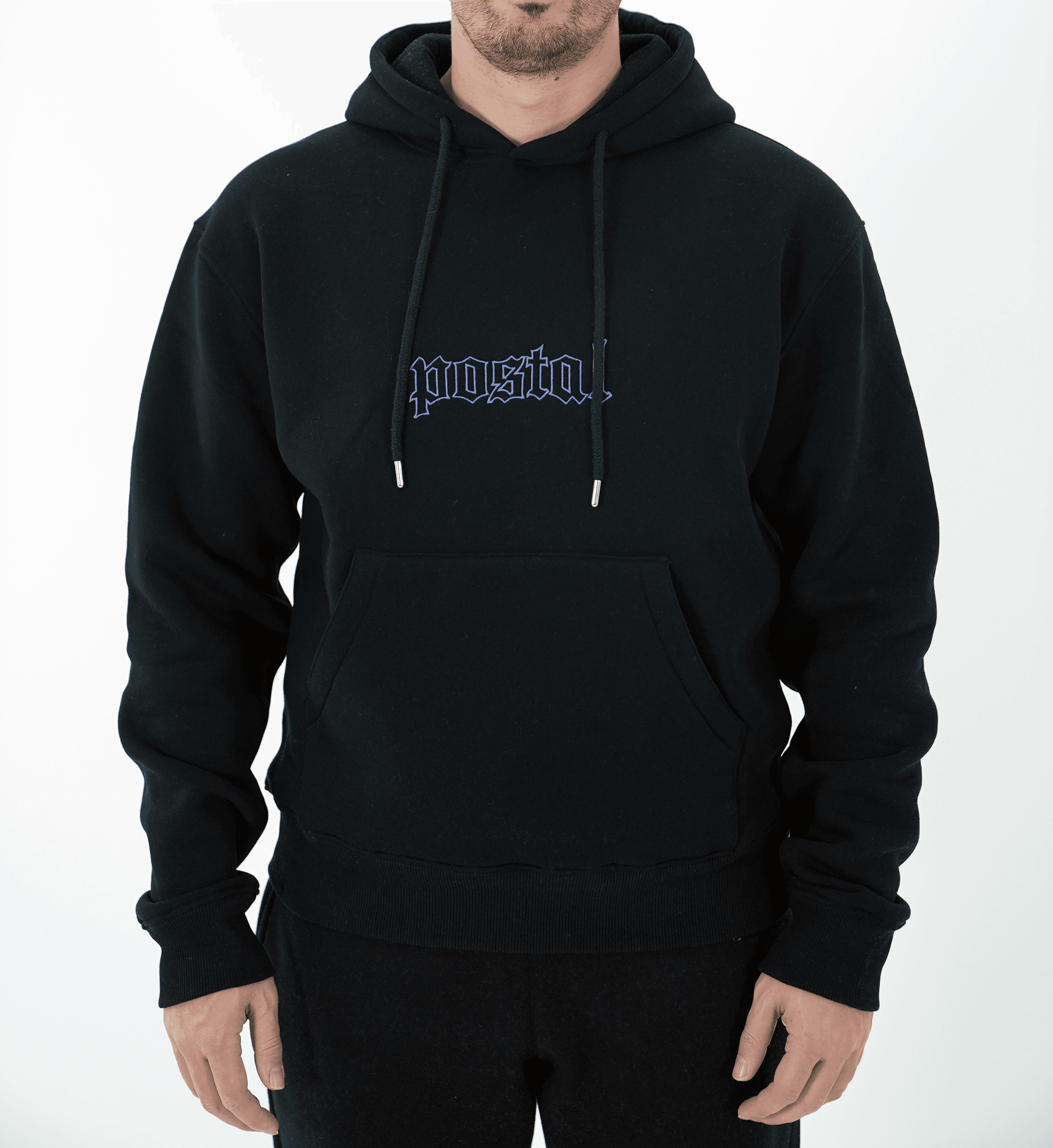 POSTAL MEDIVAL PURPLE SİYAH HOODIE