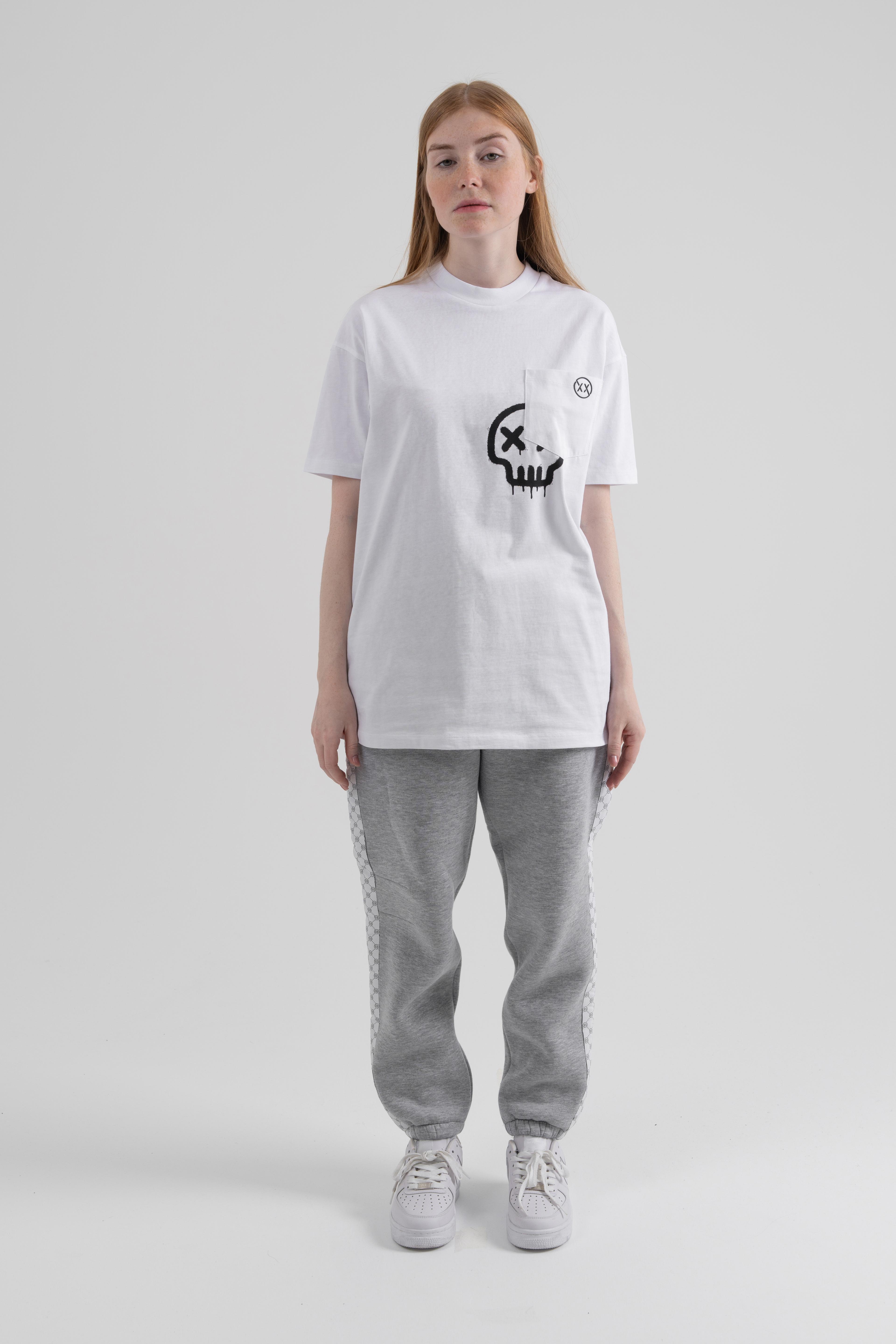 Beyaz RAVEN TEE OVERSIZE T-SHIRT