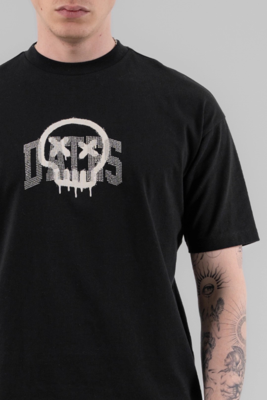 SKULL SPRAY OVERSIZE T-SHIRT