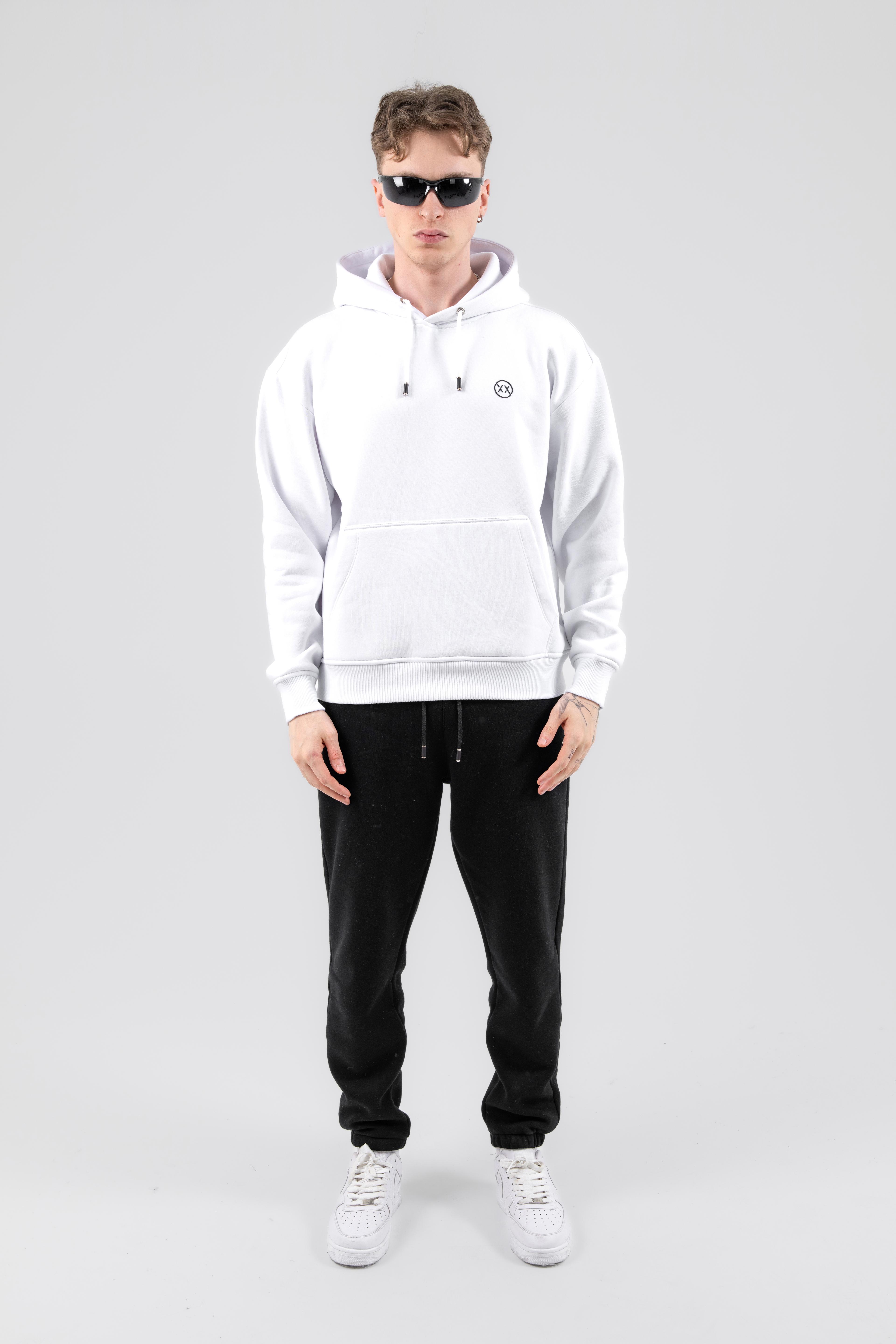 Beyaz BASIC OVERSIZE HOODIE
