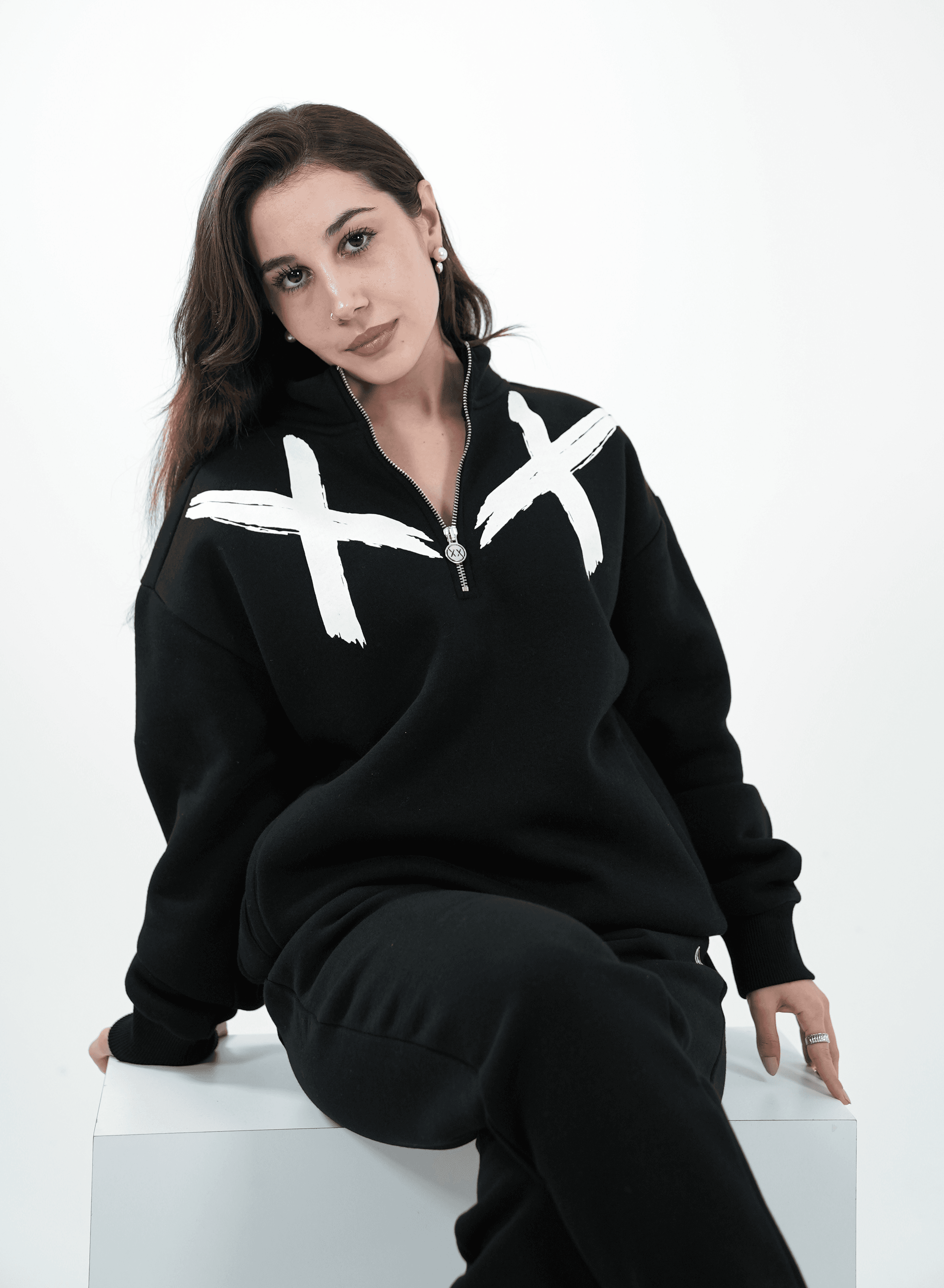 HALFZIP XX BASIC BLACK
