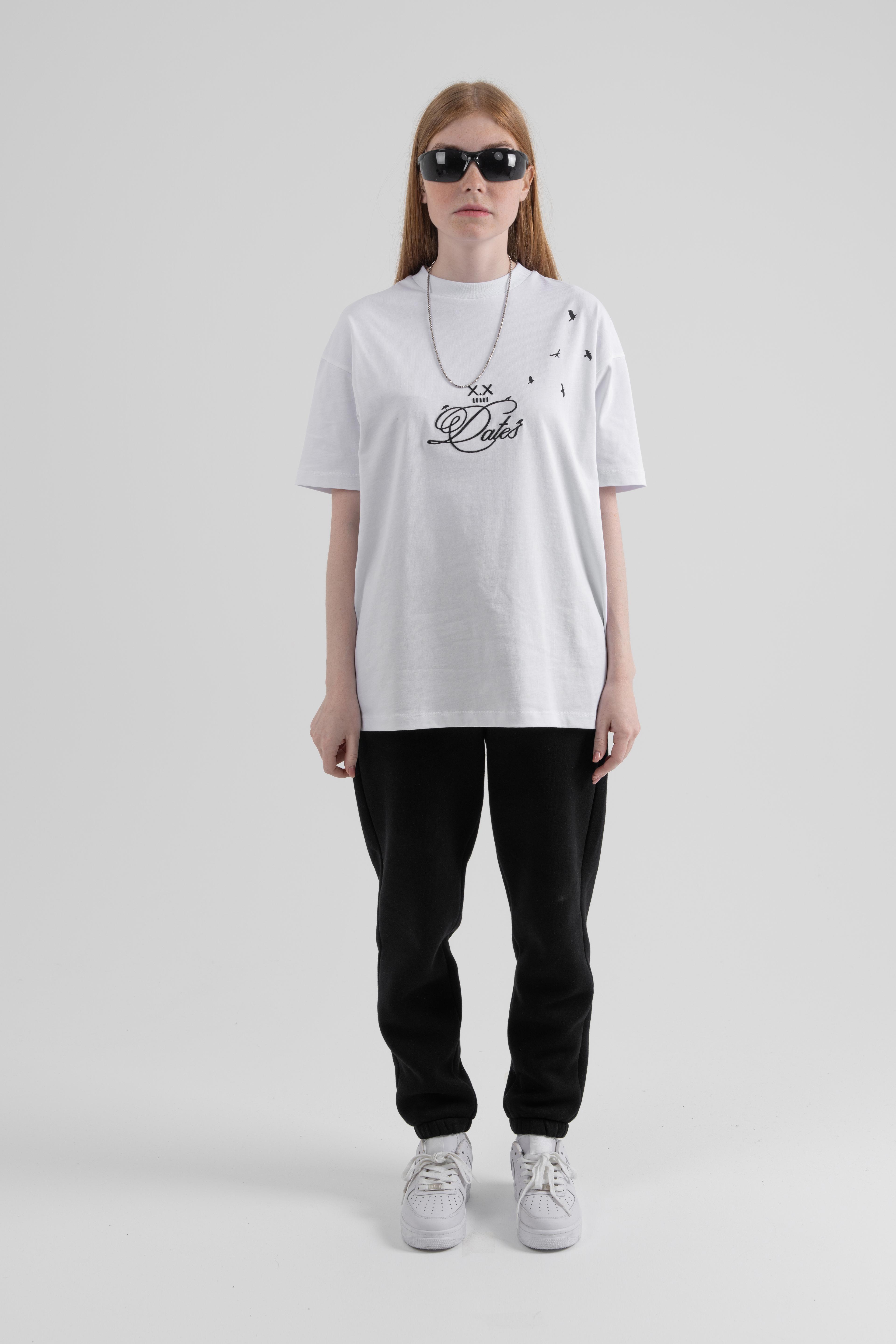 Beyaz RAVEN TEE OVERSIZE T-SHIRT