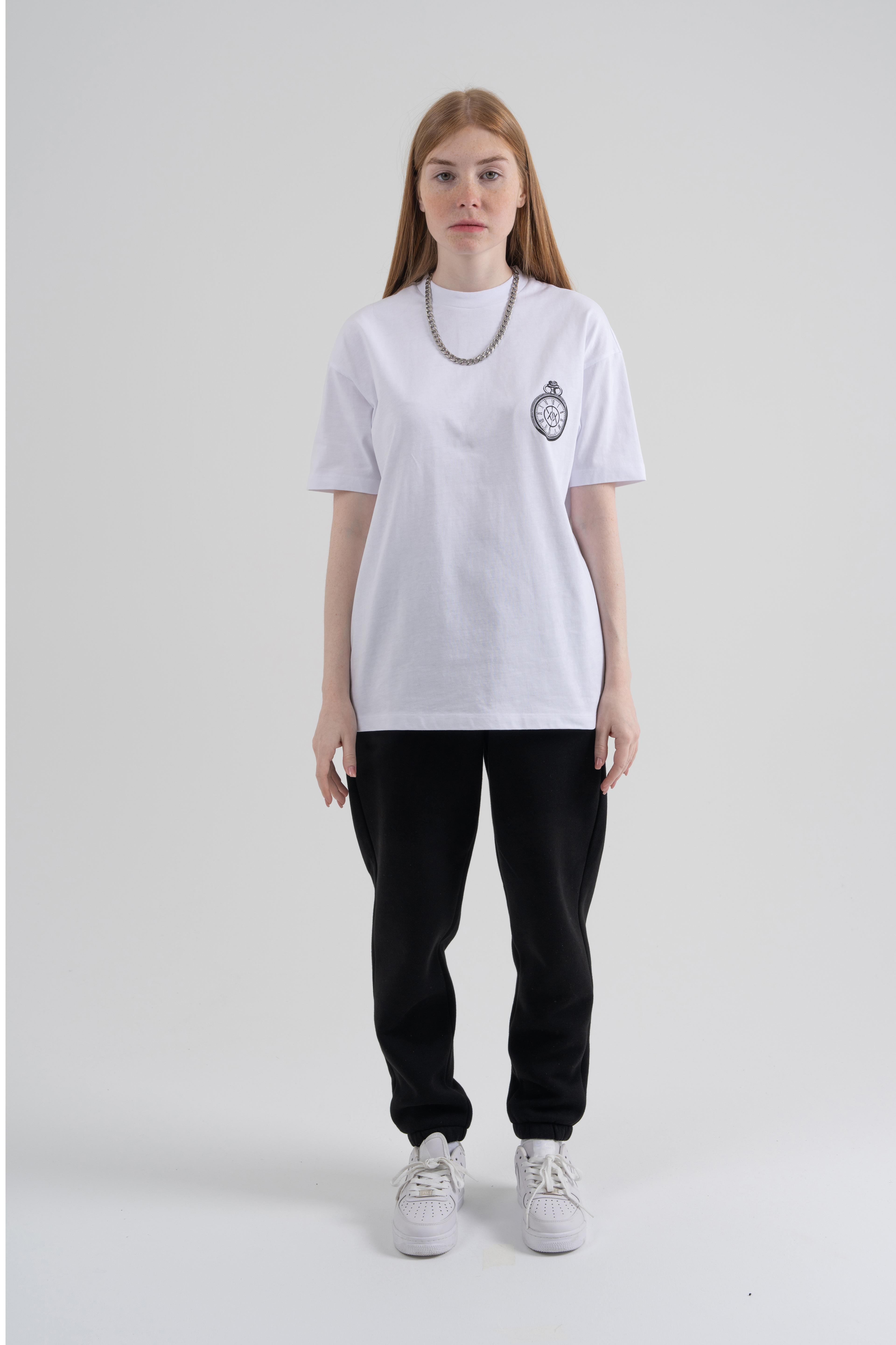 Beyaz RAVEN TEE OVERSIZE T-SHIRT