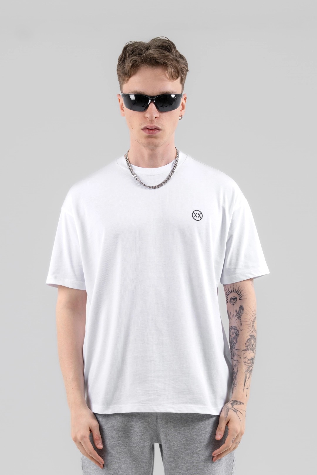 Beyaz XX BASIC T-SHIRT