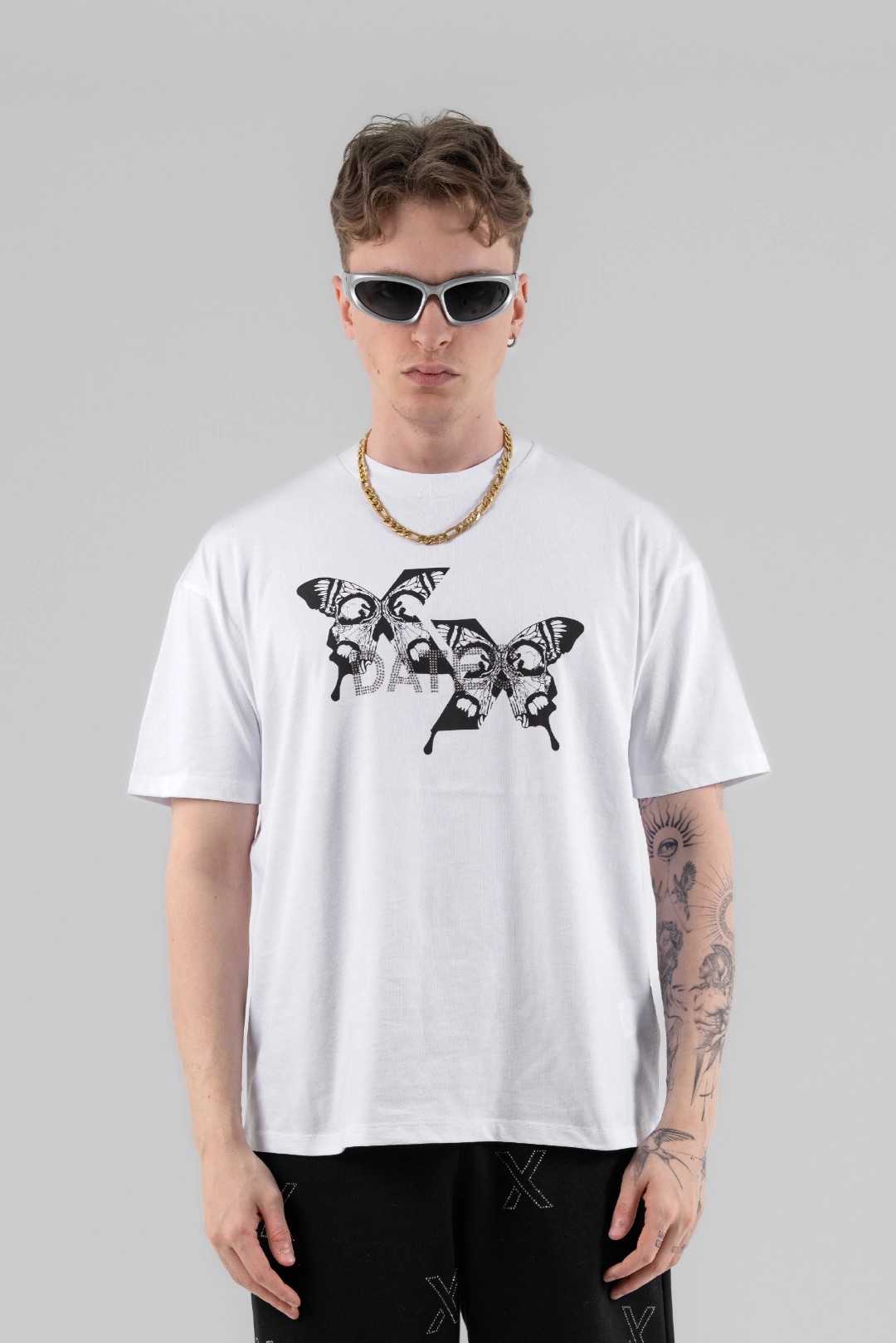 Beyaz BUTTERFLY OVERSIZE T-SHIRT