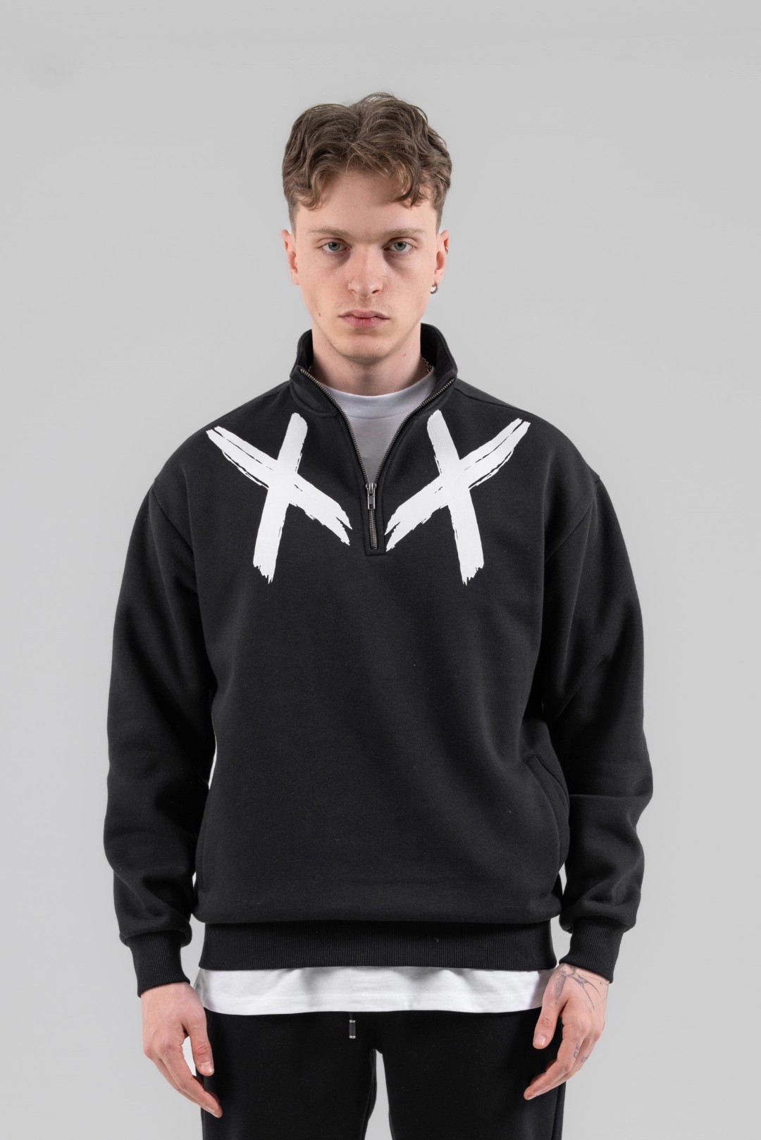 HALFZIP XX BASIC BLACK