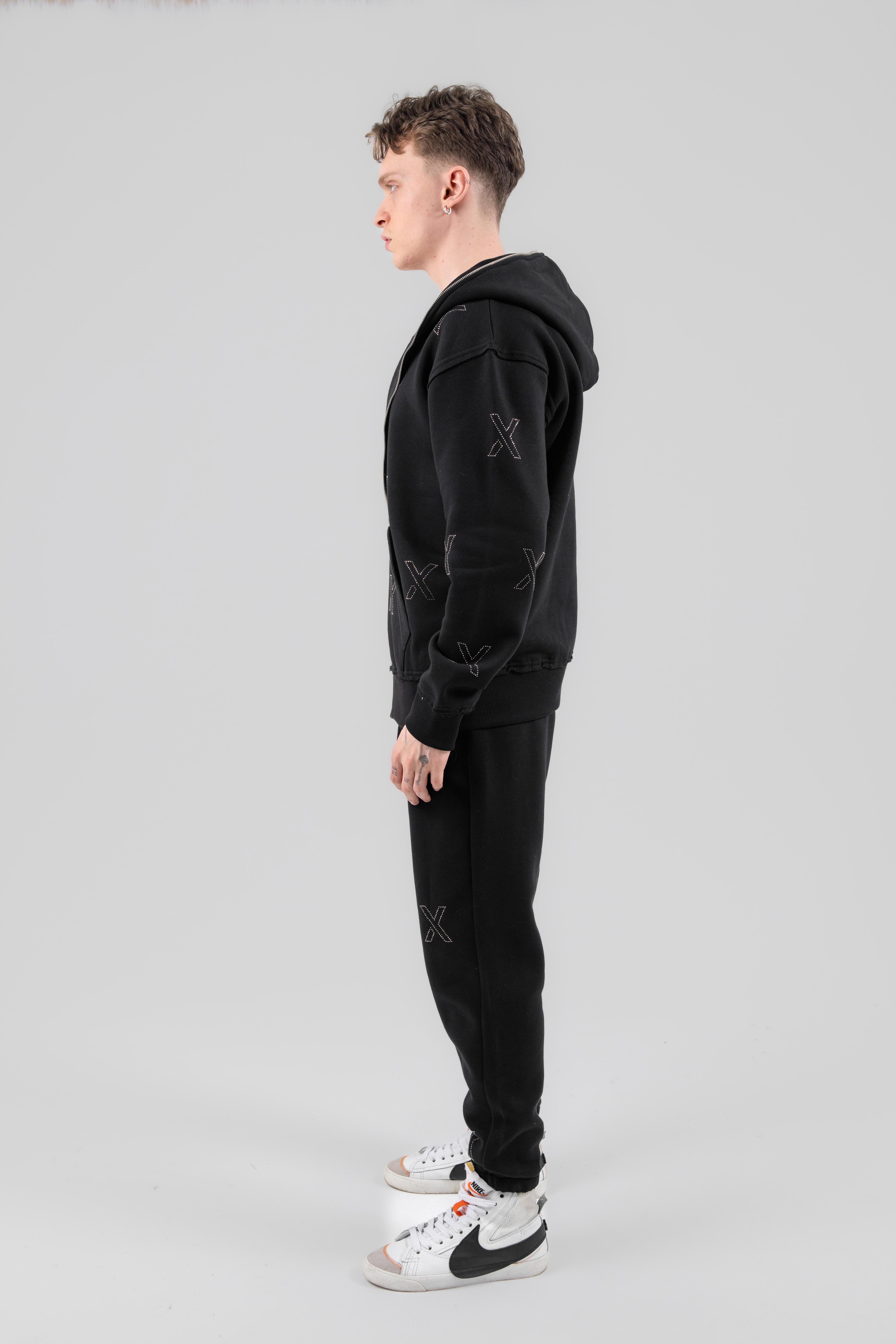 FULLZIP RHINESTONE HOODIE