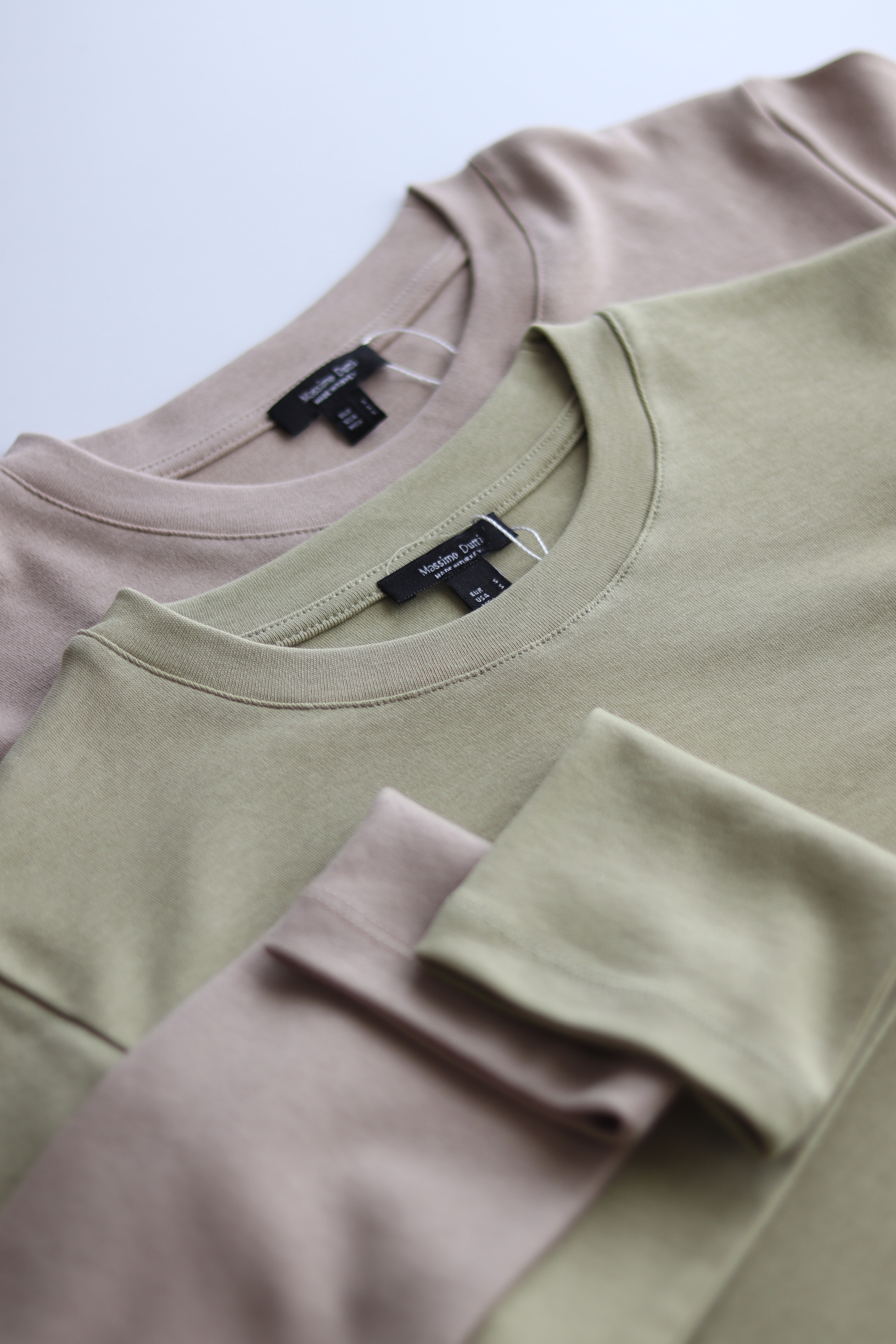 MD Uzun Kollu Basic Tshirt - %100 Pamuk - Bej