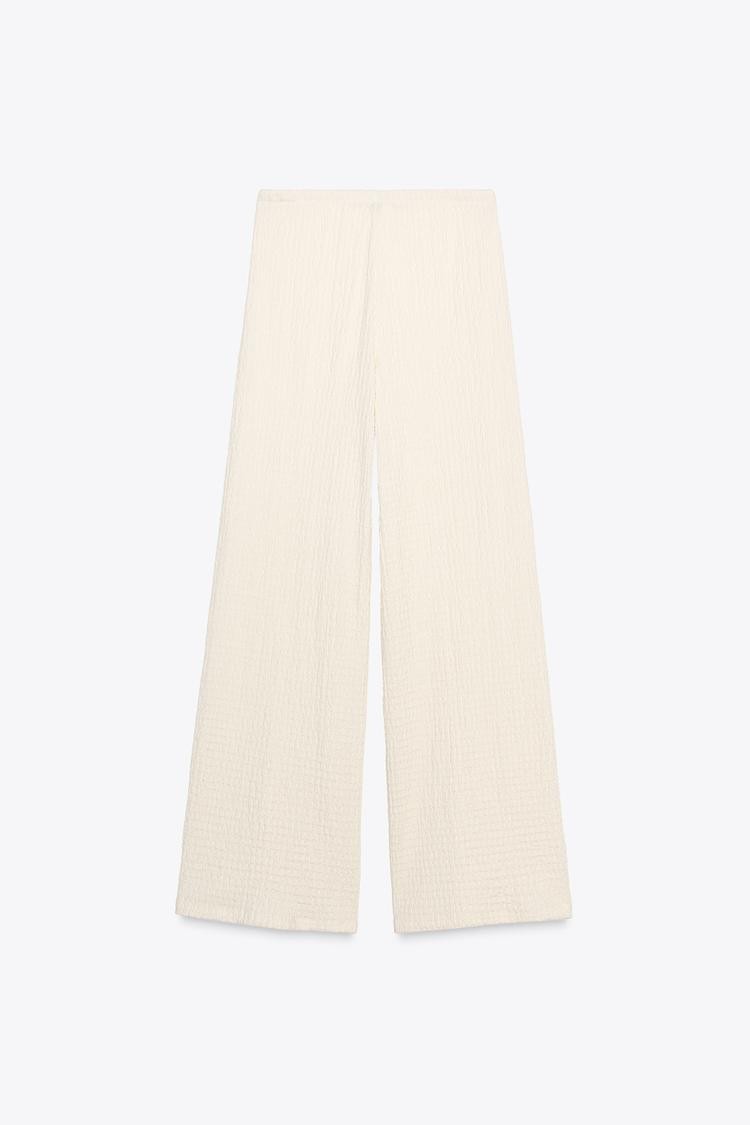 ZR Dokulu Krem Pantolon