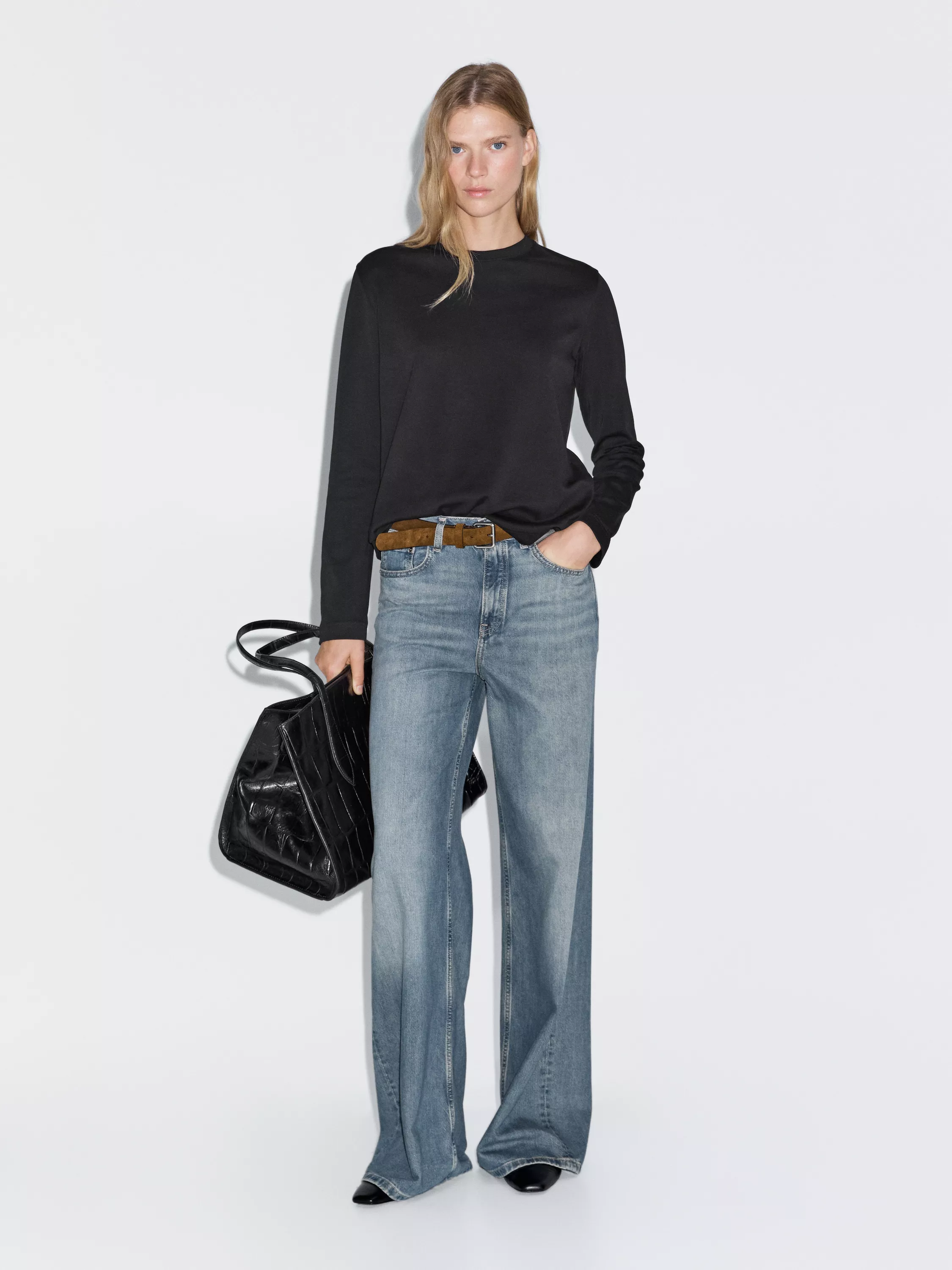 MD Uzun Kollu Basic Tshirt - %100 Pamuk