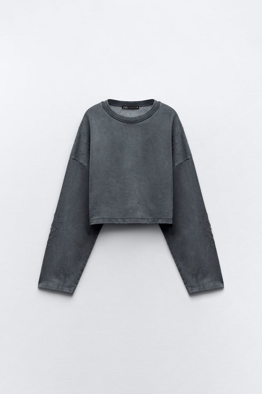 ZR Eskitme Crop Sweatshirt