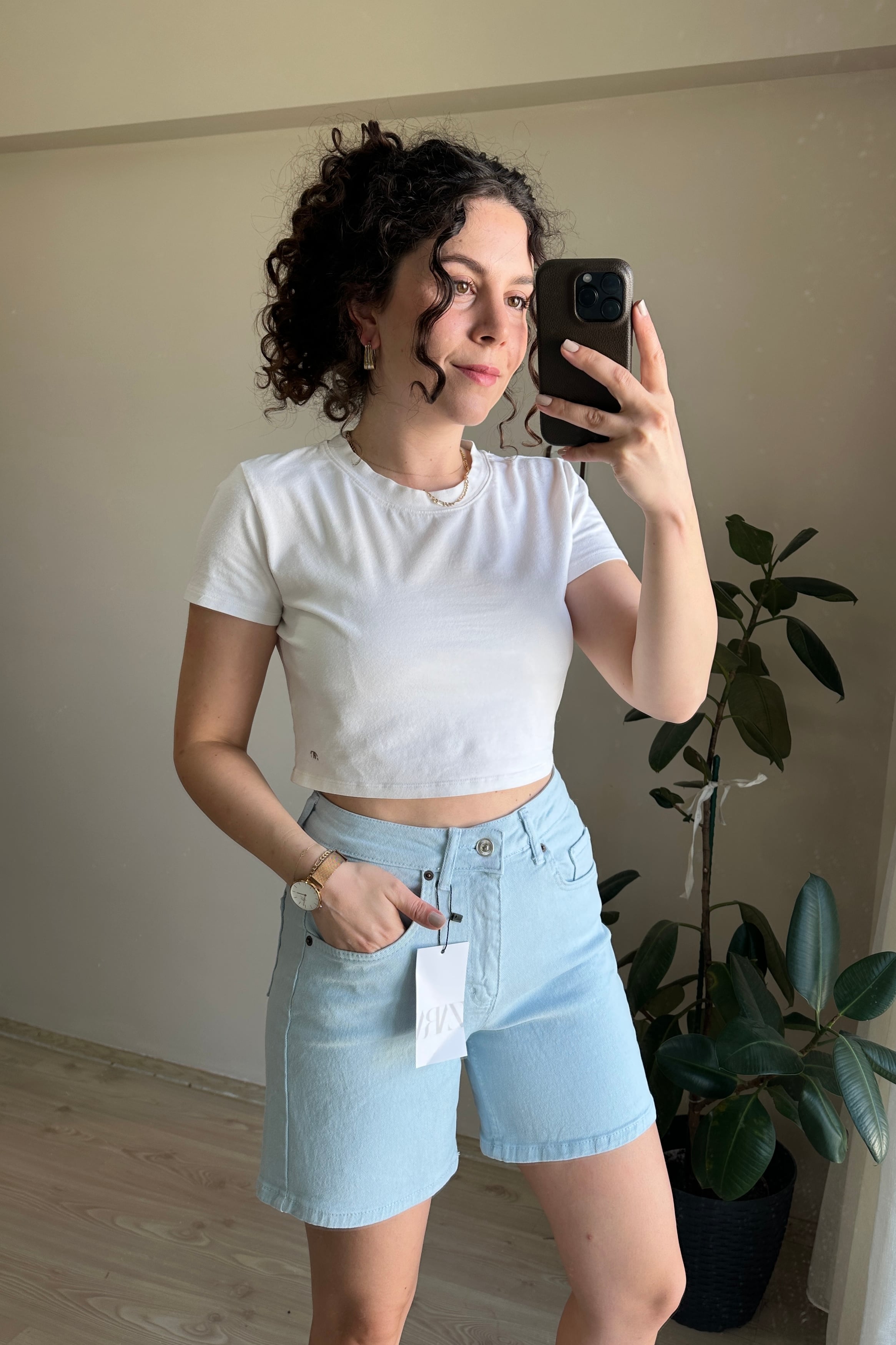 ZR Bebe Mavisi Kot Şort