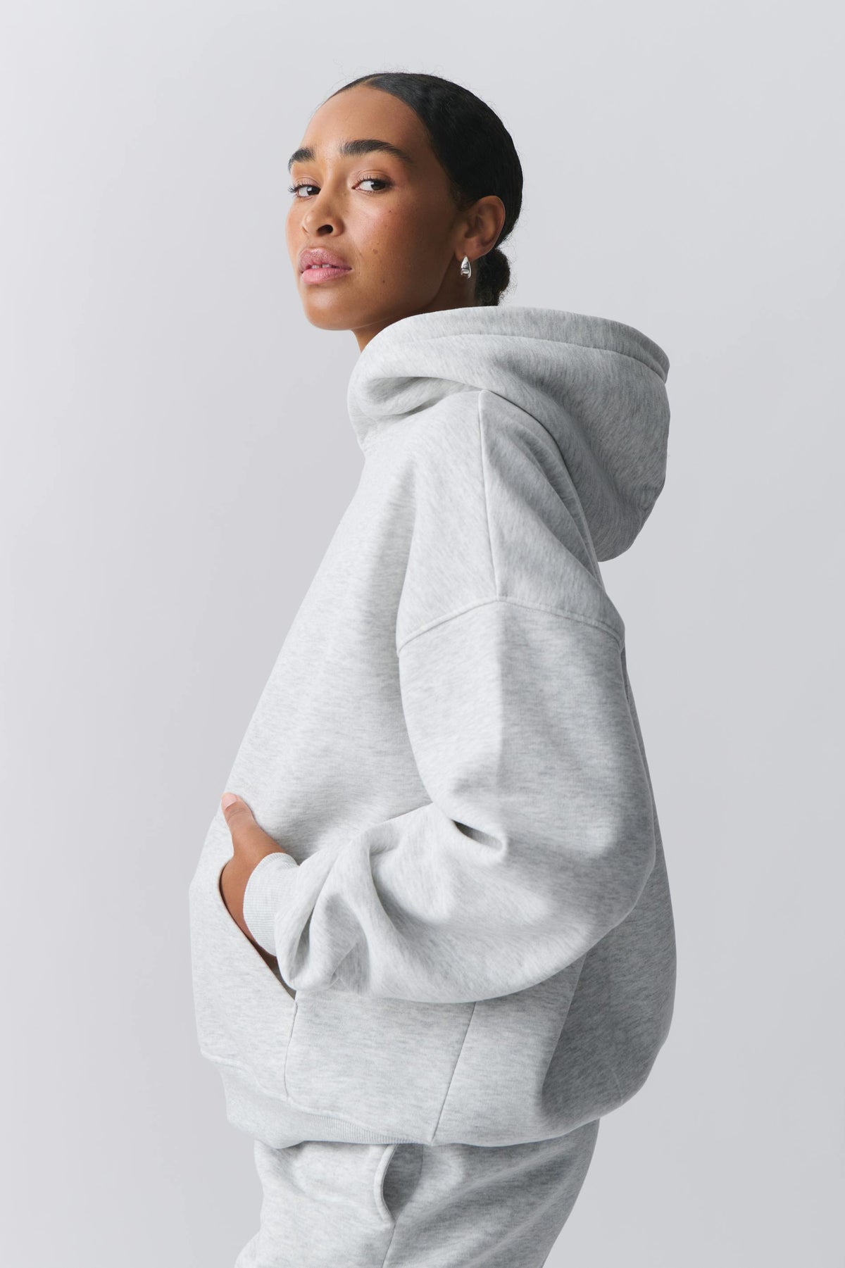Gina Kapüşonlu Sweatshirt - Gri