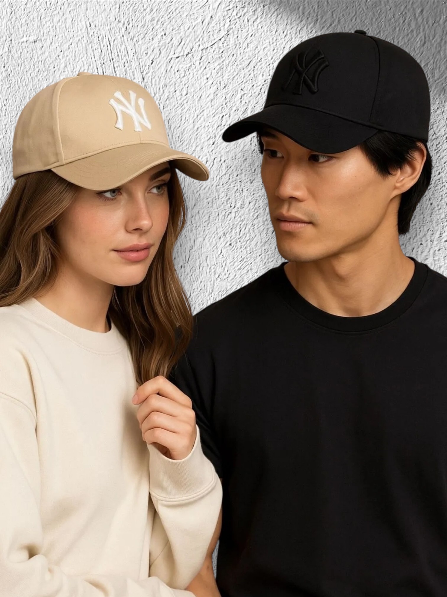 NY Nakışlı Unisex Şapka - Siyah